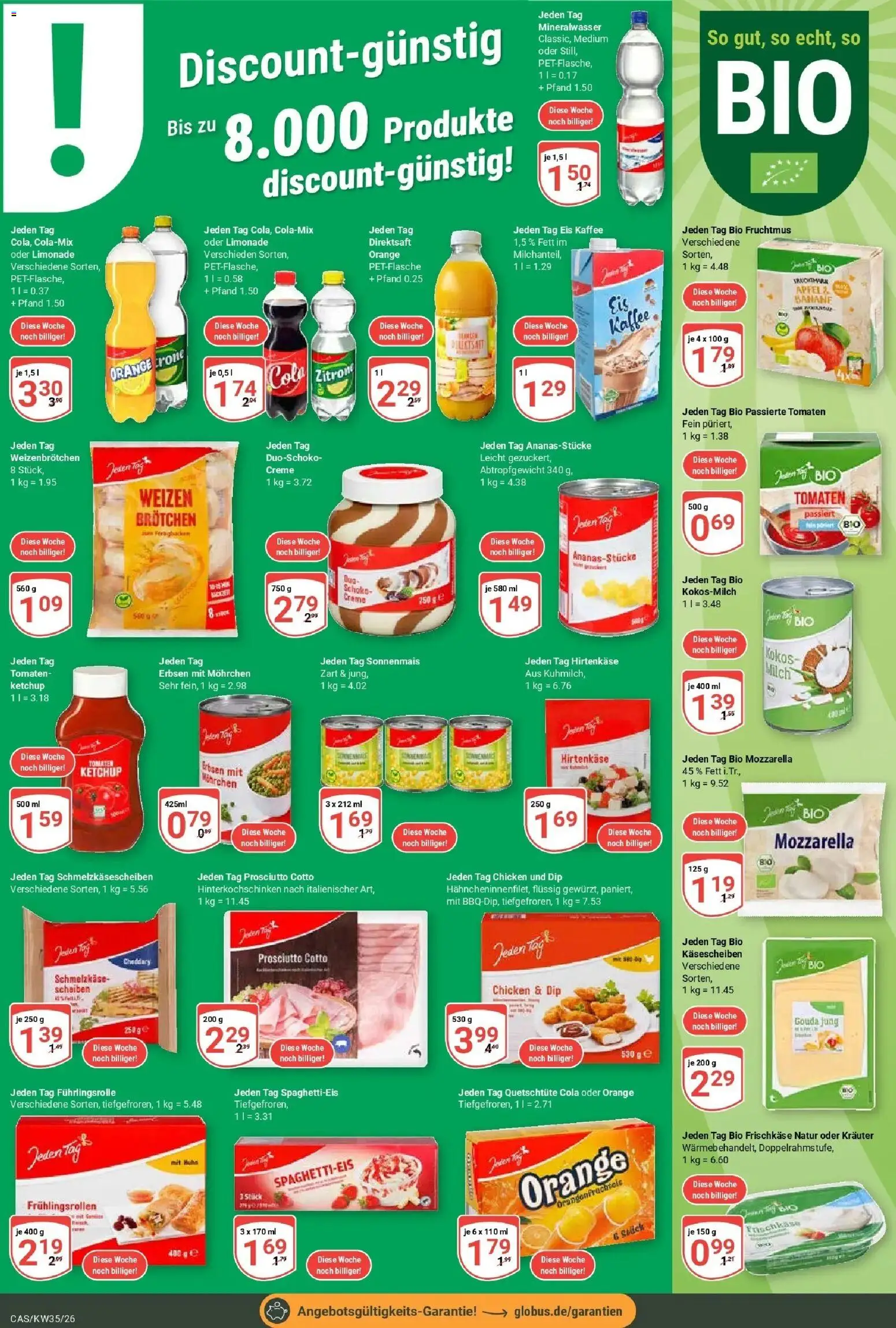 Globus Prospekt Castrop-Rauxel – gültig ab 24.08.2026 | Seite: 18 | Produkte: Cola, Creme, Kokosmilch, Erbsen