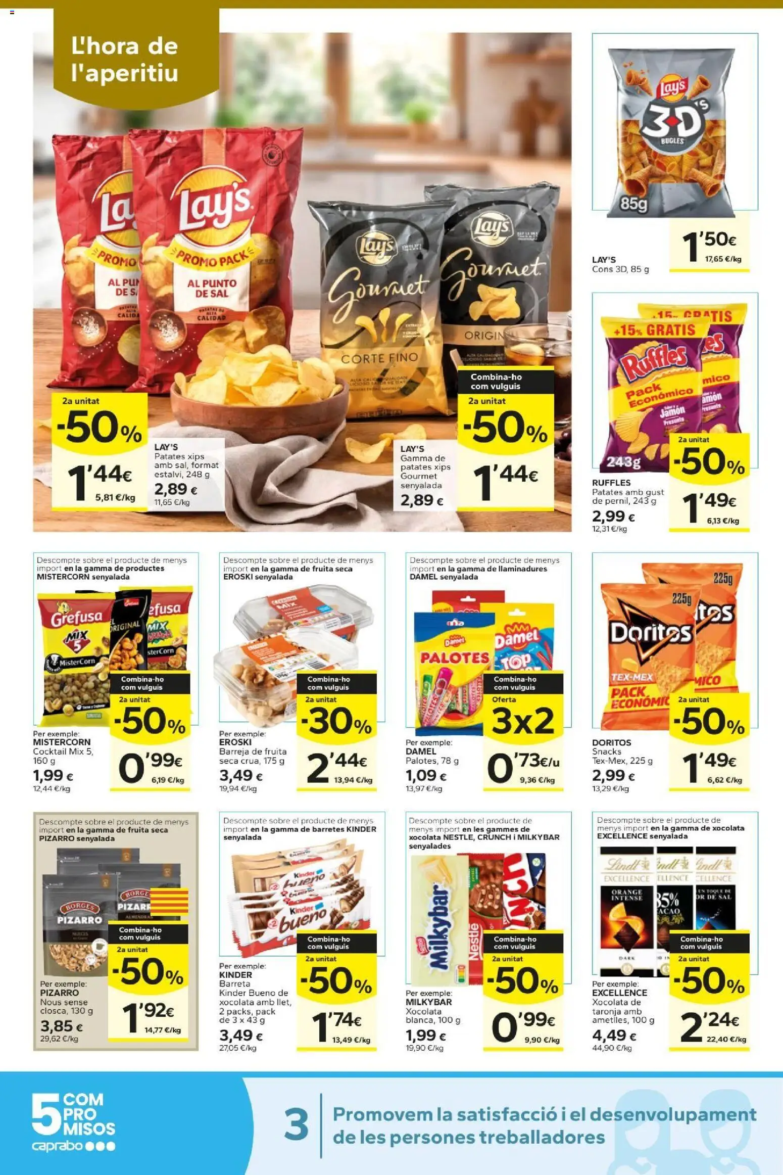 Caprabo folleto │ válido desde el 01/10/2026 | Página: 16 | Productos: Snacks, Jamón, Lindt, Sal