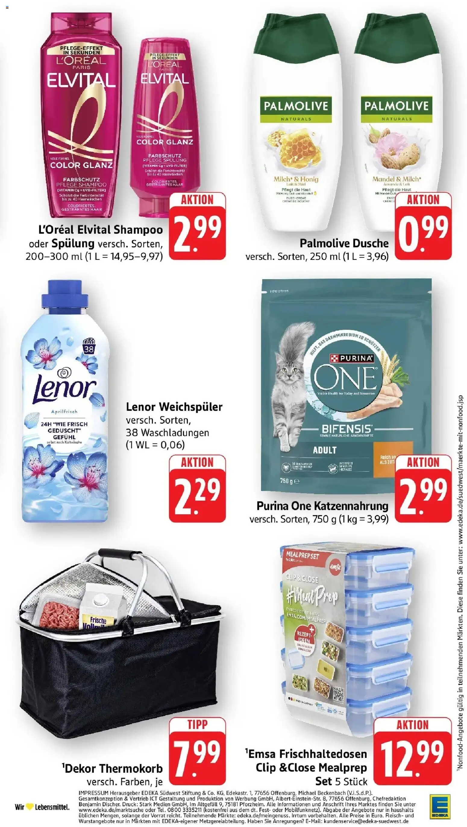 Edeka prospekt Möglingen – gültig ab 22.06.2026 | Seite: 33 | Produkte: Shampoo, Spülung, Creme, Weichspüler