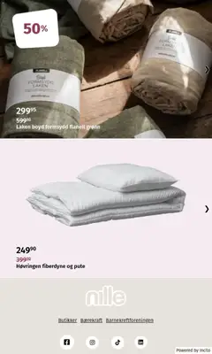 Forhåndsvisning av Nille kundeavis gyldig fra 20/09/2026 | Side: 10 | Produkter: Laken, Pute