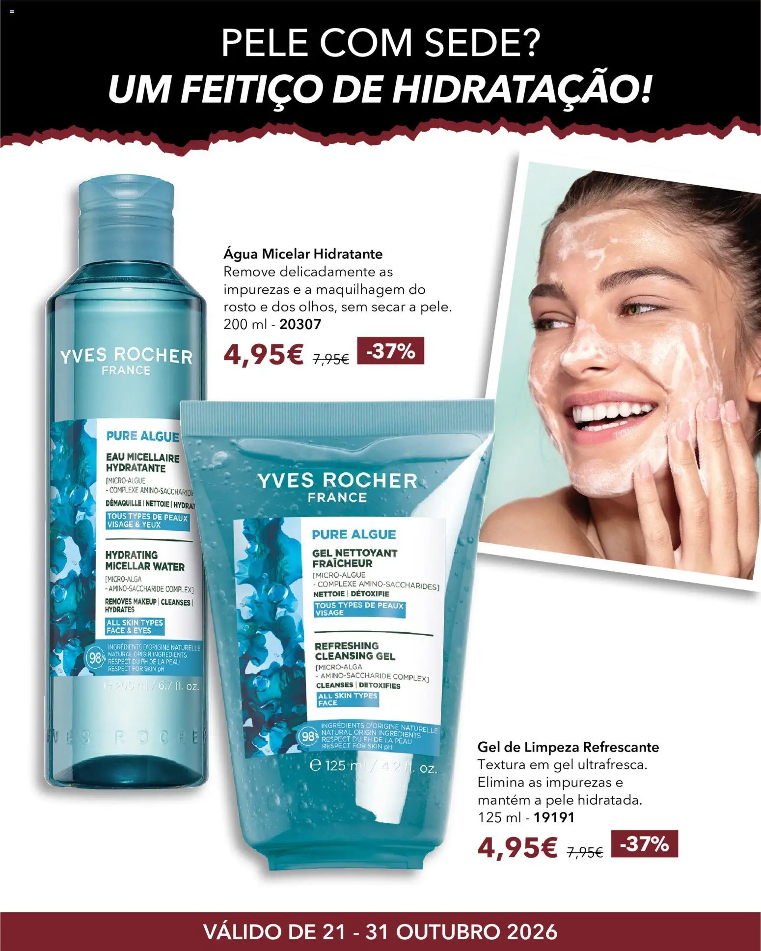 Yves Rocher Halloween │ válido de 21/10/2026 | Página: 10 | Produtos: Agua, Água micelar, Maquilhagem, Gel de limpeza