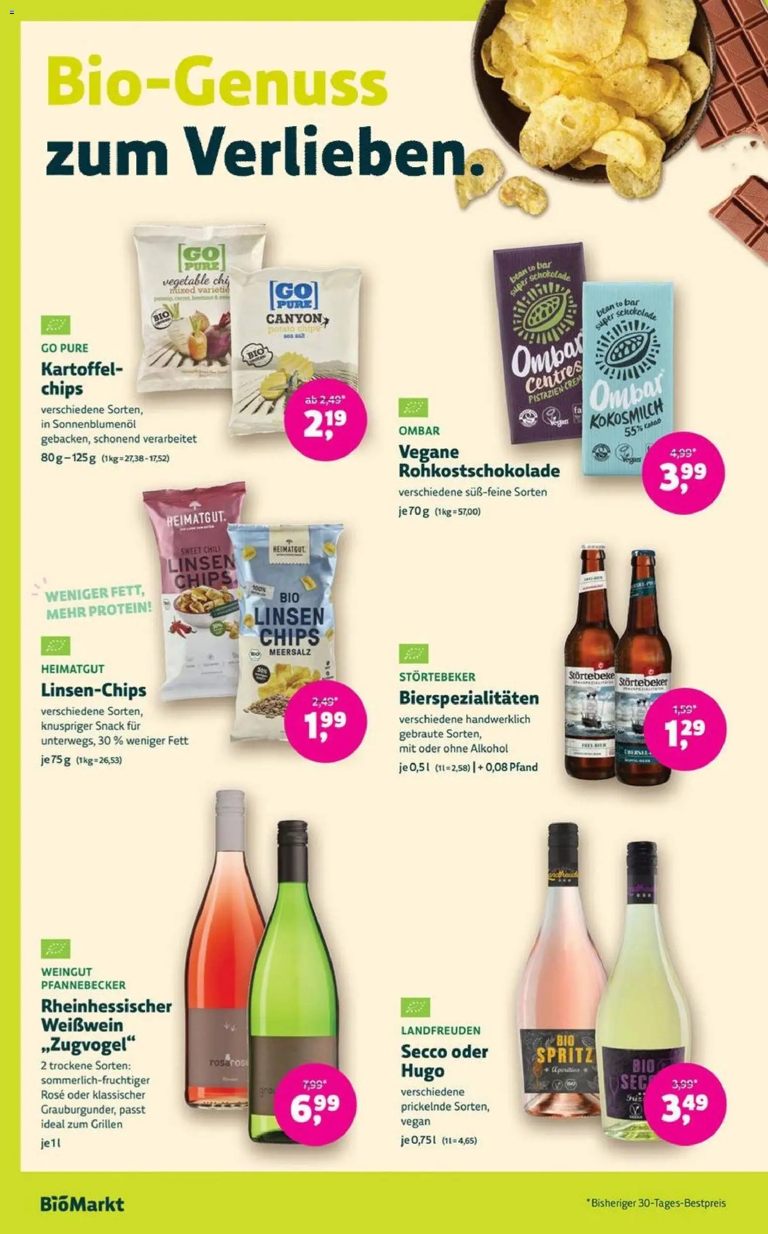 BioMarkt Prospekt 	 – gültig ab 20.05.2026 | Seite: 12 | Produkte: Sonnenblumenol, Pistazien, Chips, Hugo