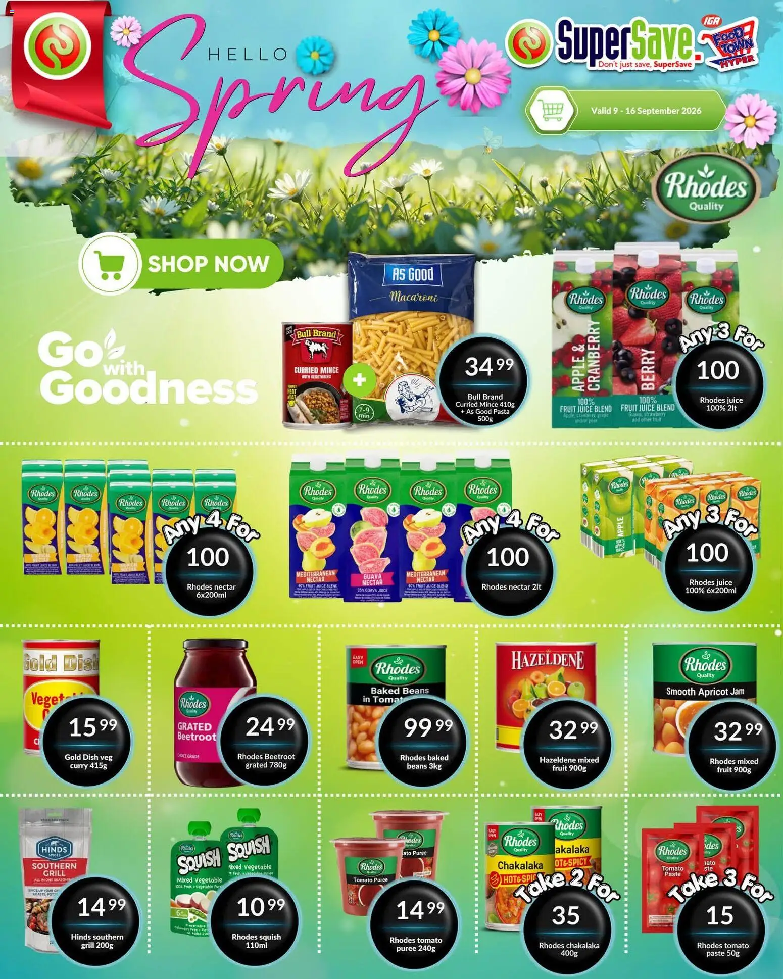 New Super Save catalogue – valid from 09/09/2026 | Page: 39 | Products: Beans, Baked beans, Juice, Pasta