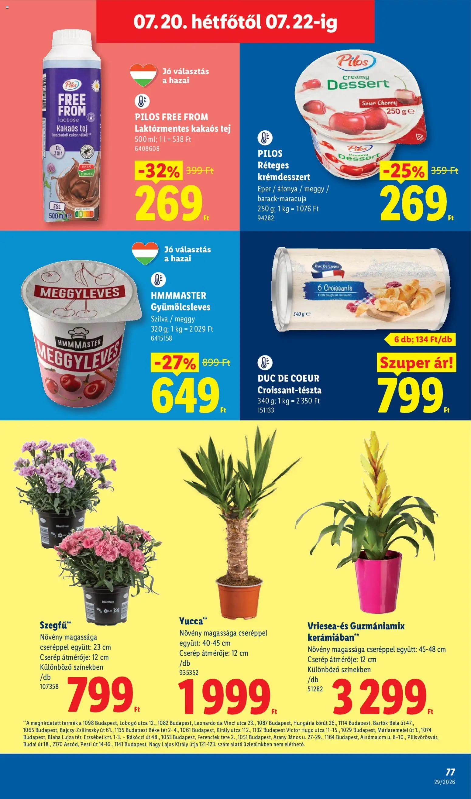 Lidl akciós ujság - amely érvényes a következő dátumtól: 2026.07.16. | Oldal: 77 | Termékek: Laktózmentes, Szilva, Cukor, Pilos