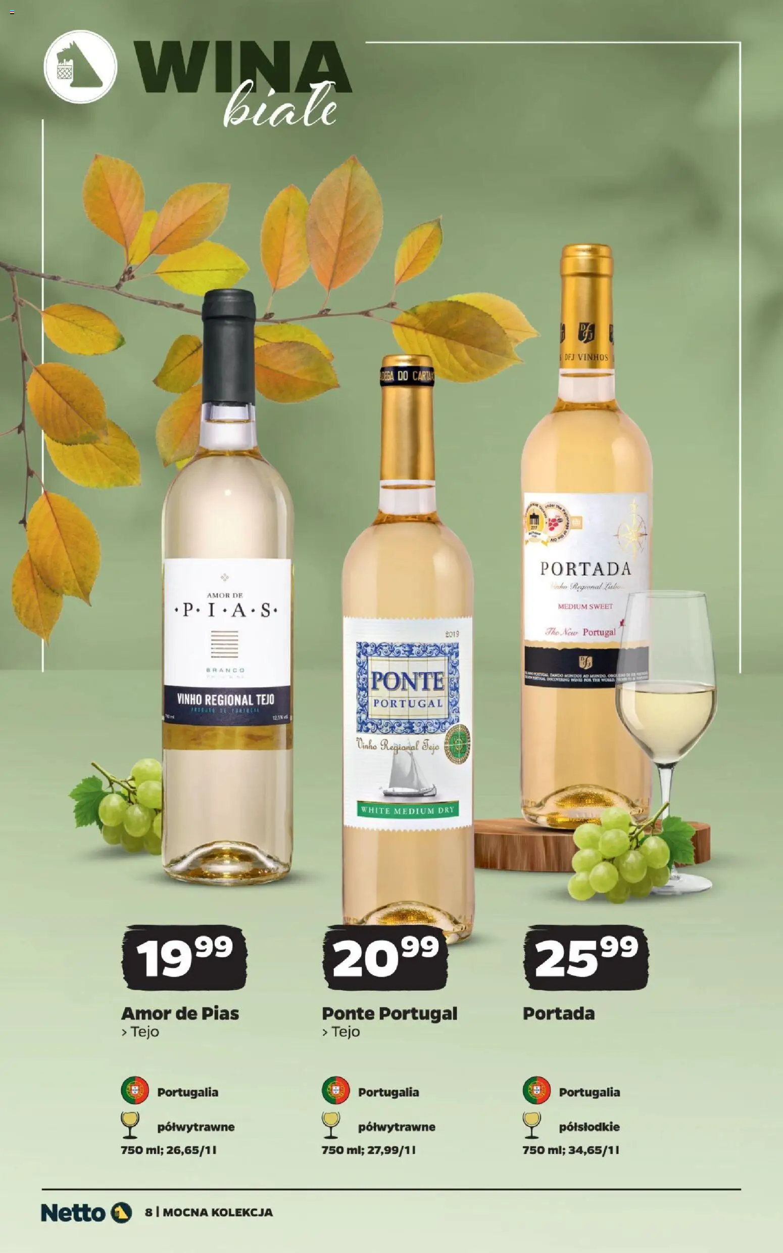 Netto gazetka - Mocna Kolekcja od 12.10.2026 | Strona: 8 | Produkty: Wina białe