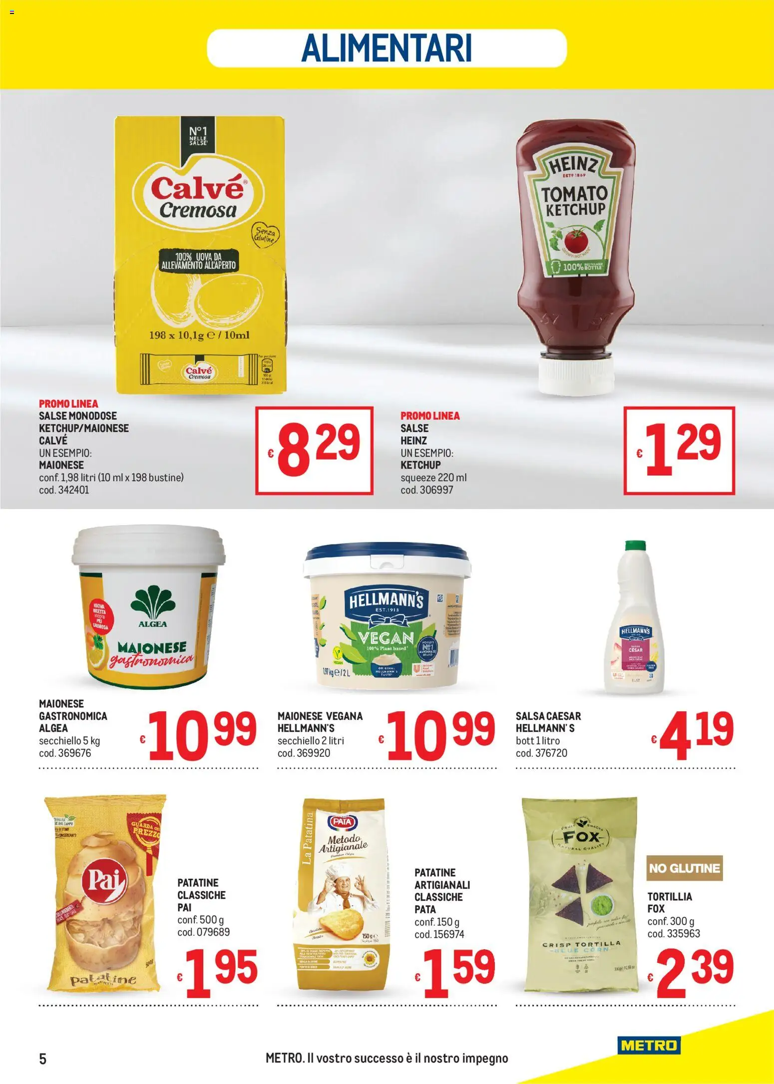 Volantino Metro del 24/09/2026 | Pagina: 5 | Prodotti: Vegan, Uova, Patatine, Ketchup