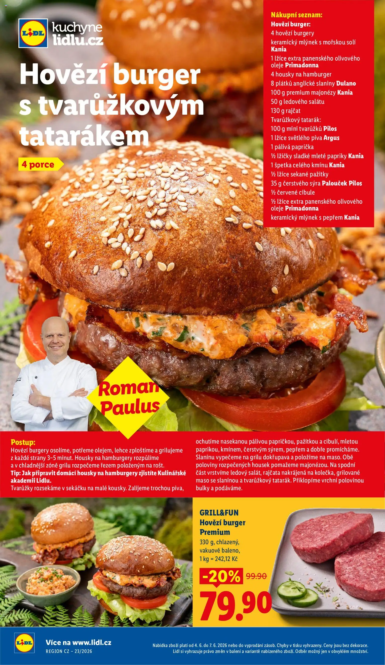 Lidl leták od 04.06.2026 | Strana: 48 | Produkty: Tvarůžky, Lžíce, Rajčata, Maso
