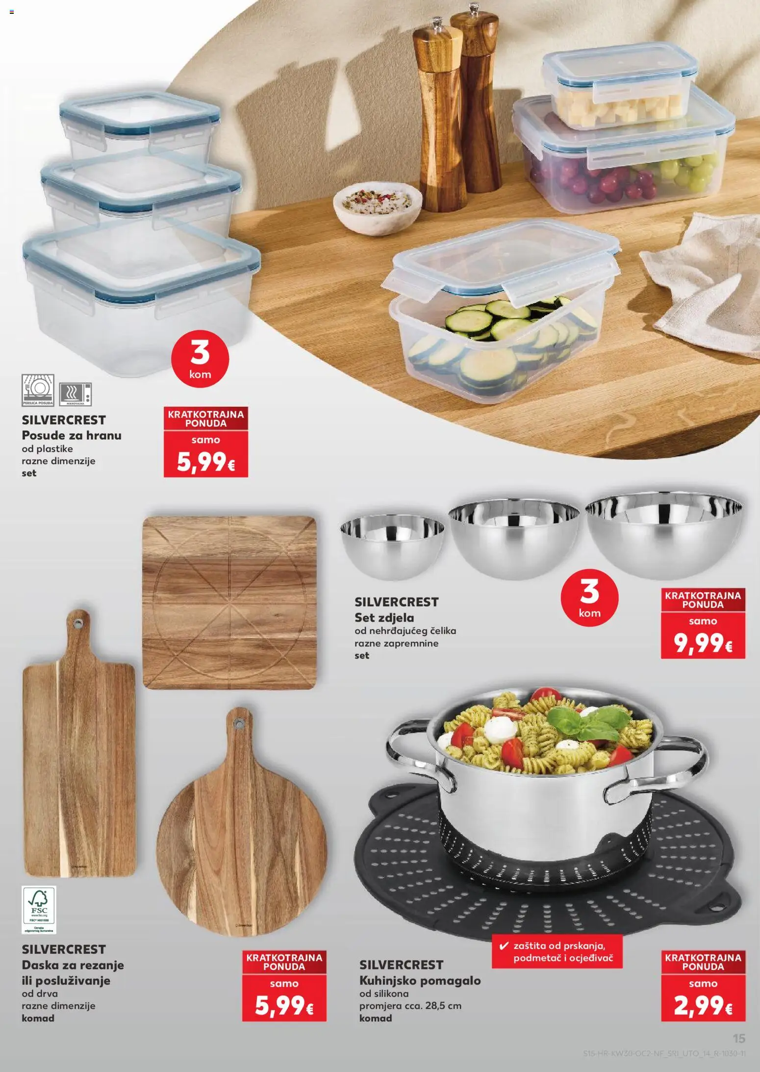 Kaufland katalog | vrijedi od 22.07.2026 | Stranica: 15 | Proizvodi: Zdjela, Daska za rezanje
