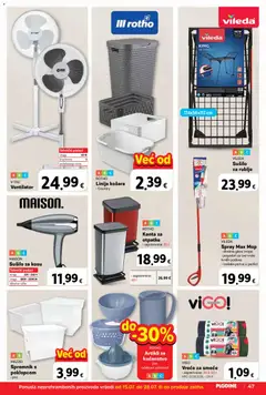 VIGO Vreće za smeće, Vreće za smeće . zapremnina: 35 ili 60 l - Pregled kataloga iz trgovine Plodine, vrijedi od 15.07.2026 | Stranica: 47 | Proizvodi: Sušilo za kosu, Košara, Mop, Sušilo za rublje