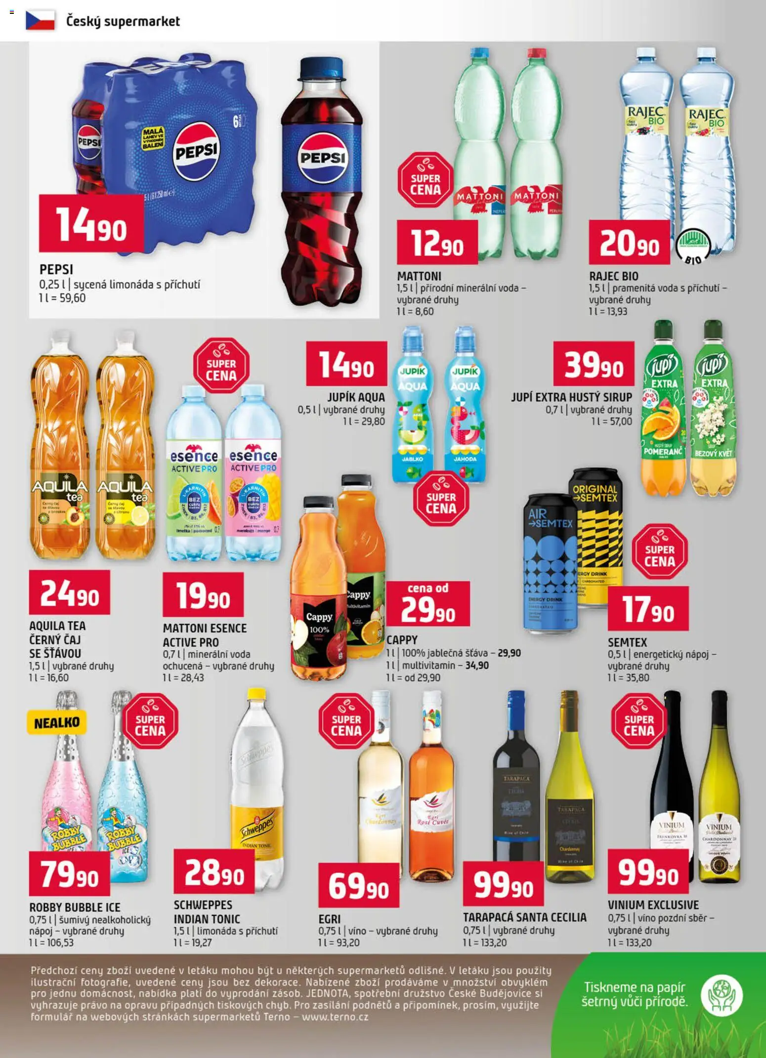 Terno leták od 26.08.2026 | Strana: 12 | Produkty: Limonáda, Čaj, Šťáva, Energy drink