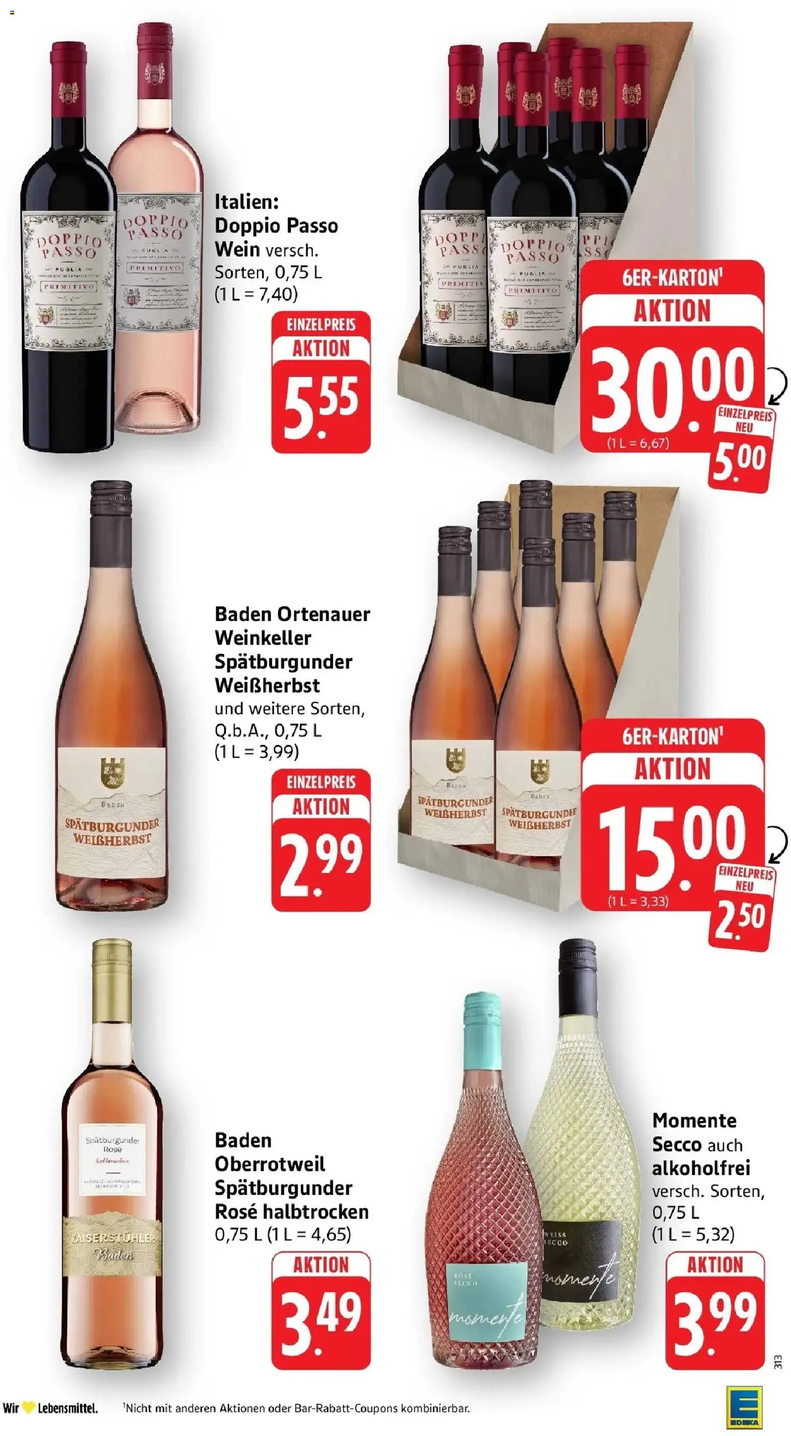 Edeka prospekt Freiburg	 – gültig ab 04.05.2026 | Seite: 46 | Produkte: Doppio Passo, Wein