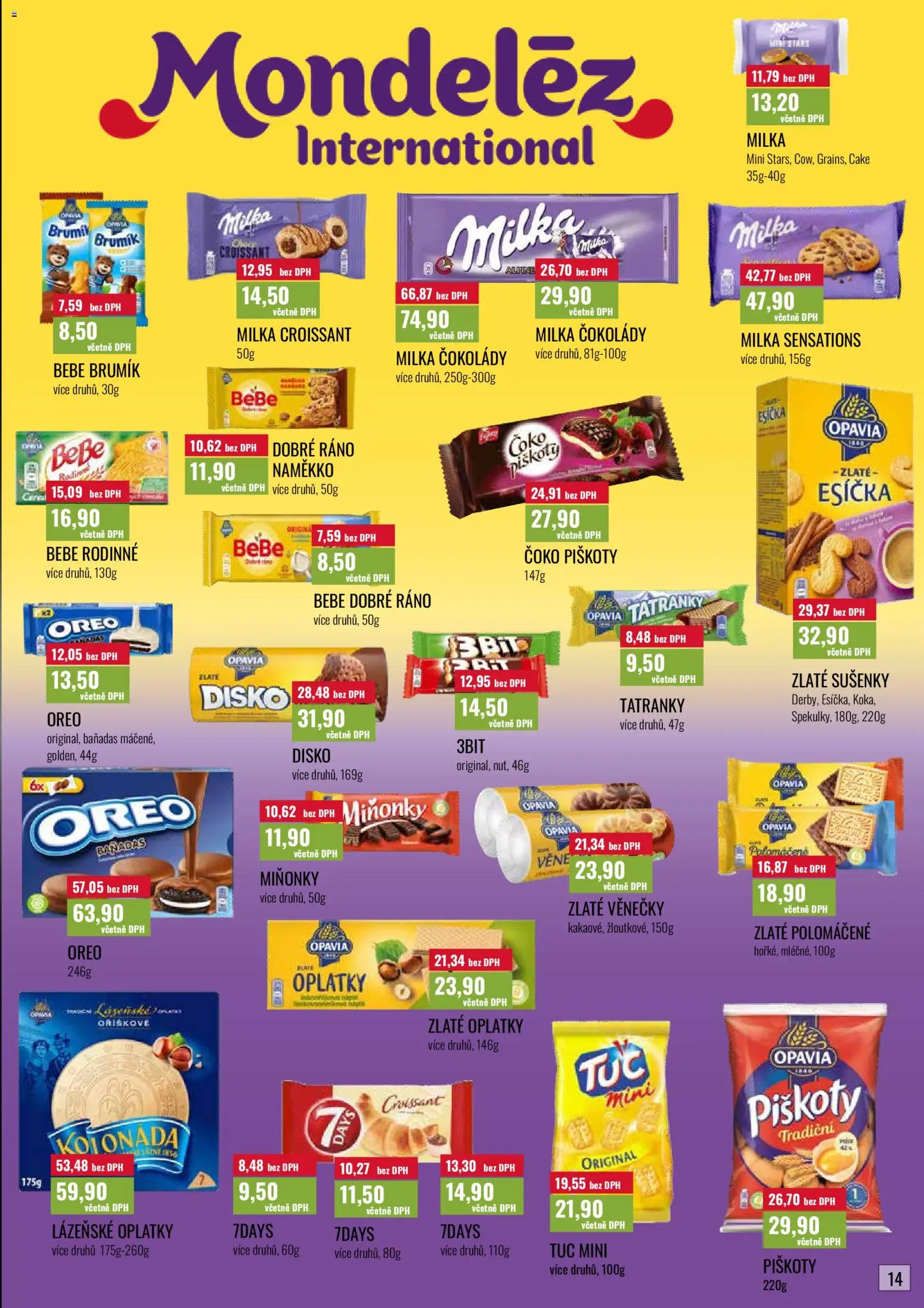 Ratio leták od 01.08.2026 | Strana: 15 | Produkty: Tatranky, Oreo, Lázeňské oplatky, Oplatky