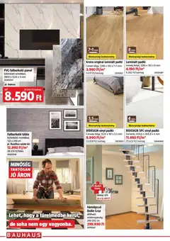 Bauhaus akciós újság - amely érvényes a következő dátumtól: 2026.09.03. | Oldal: 22 | Termékek: Laminált padló, Vinyl padló