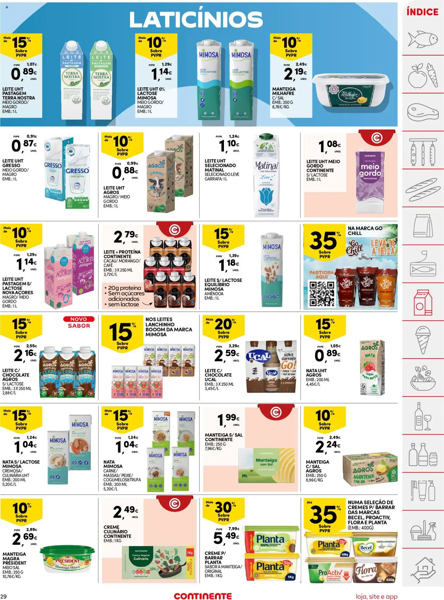 Continente folheto │ válido de 05.05.2026 | Página: 29 | Produtos: Leite proteina, Manteiga, Nata, Creme