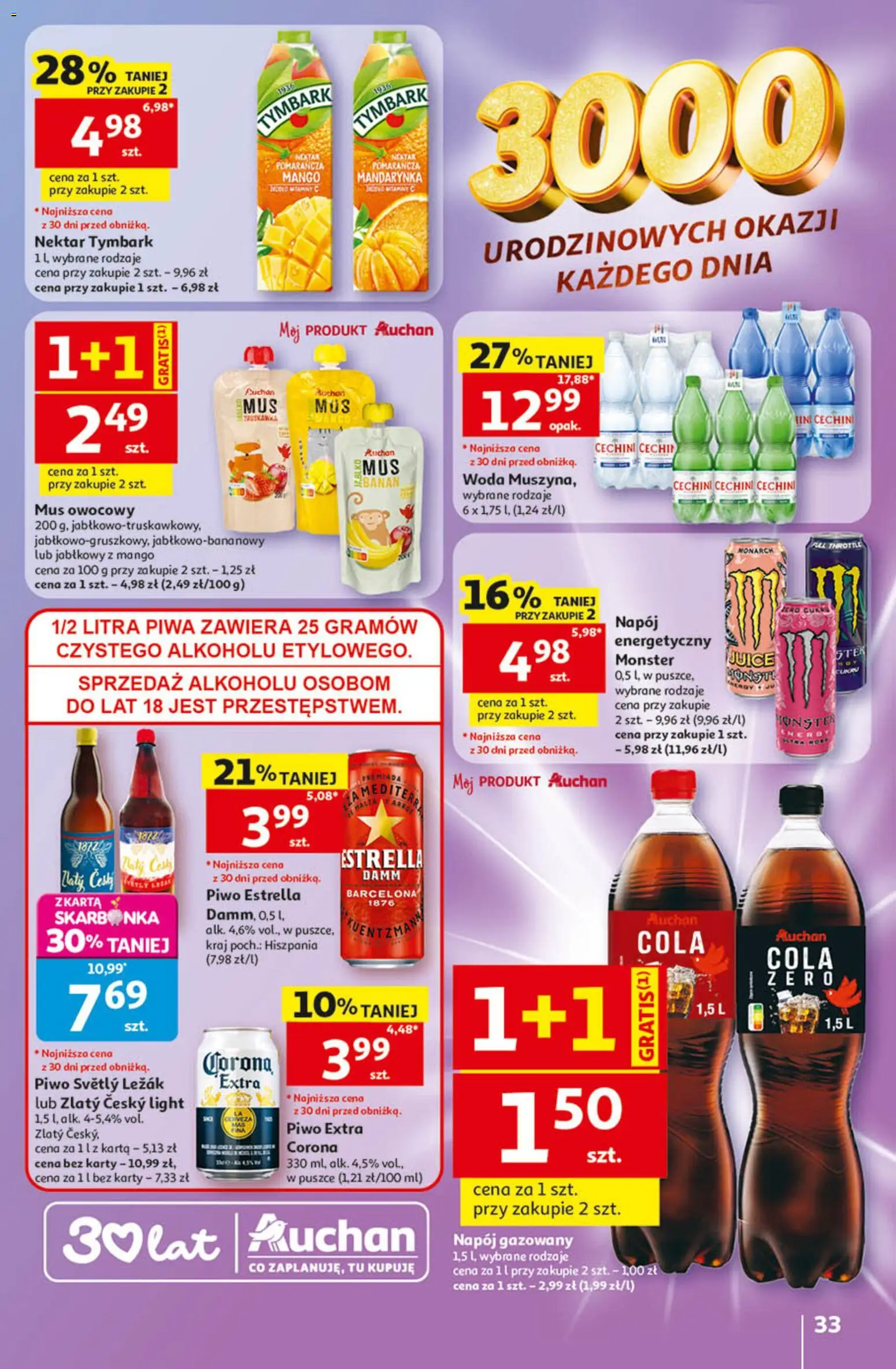 Auchan gazetka - 30 Lat Hipermarket od 14.05.2026 | Strona: 33