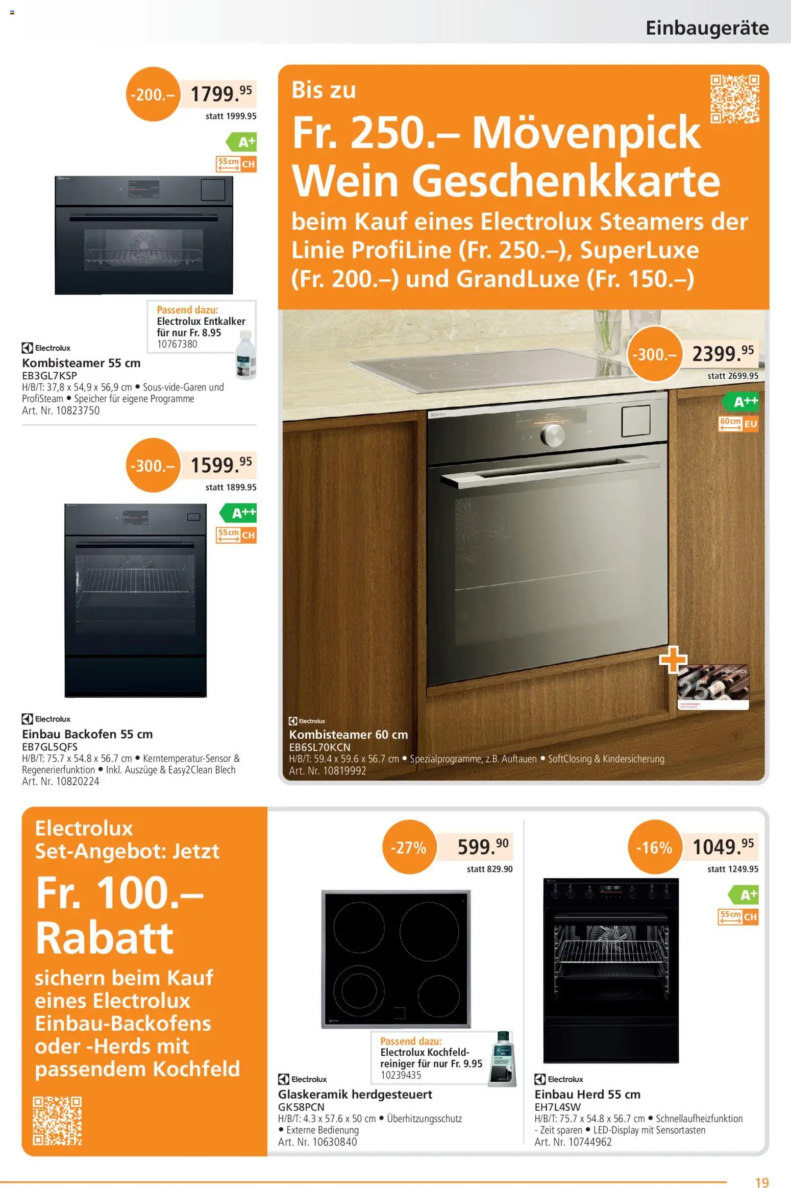 Fust aktionen – gültig ab 21.09.2026 | Seite: 19 | Produkte: Wein, Backofen, Kochfeld, Herd