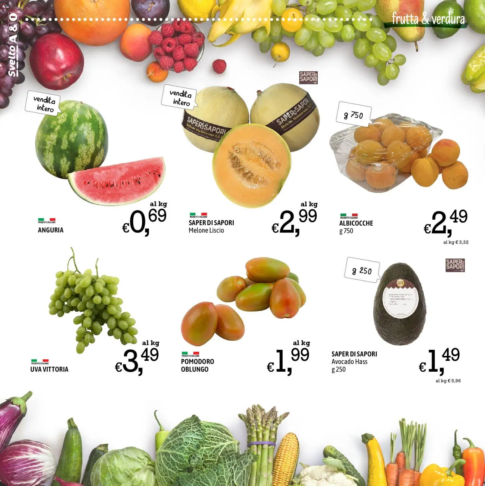 Volantino A&O del 02/07/2026 | Pagina: 4 | Prodotti: Frutta, Anguria, Melone, Albicocche
