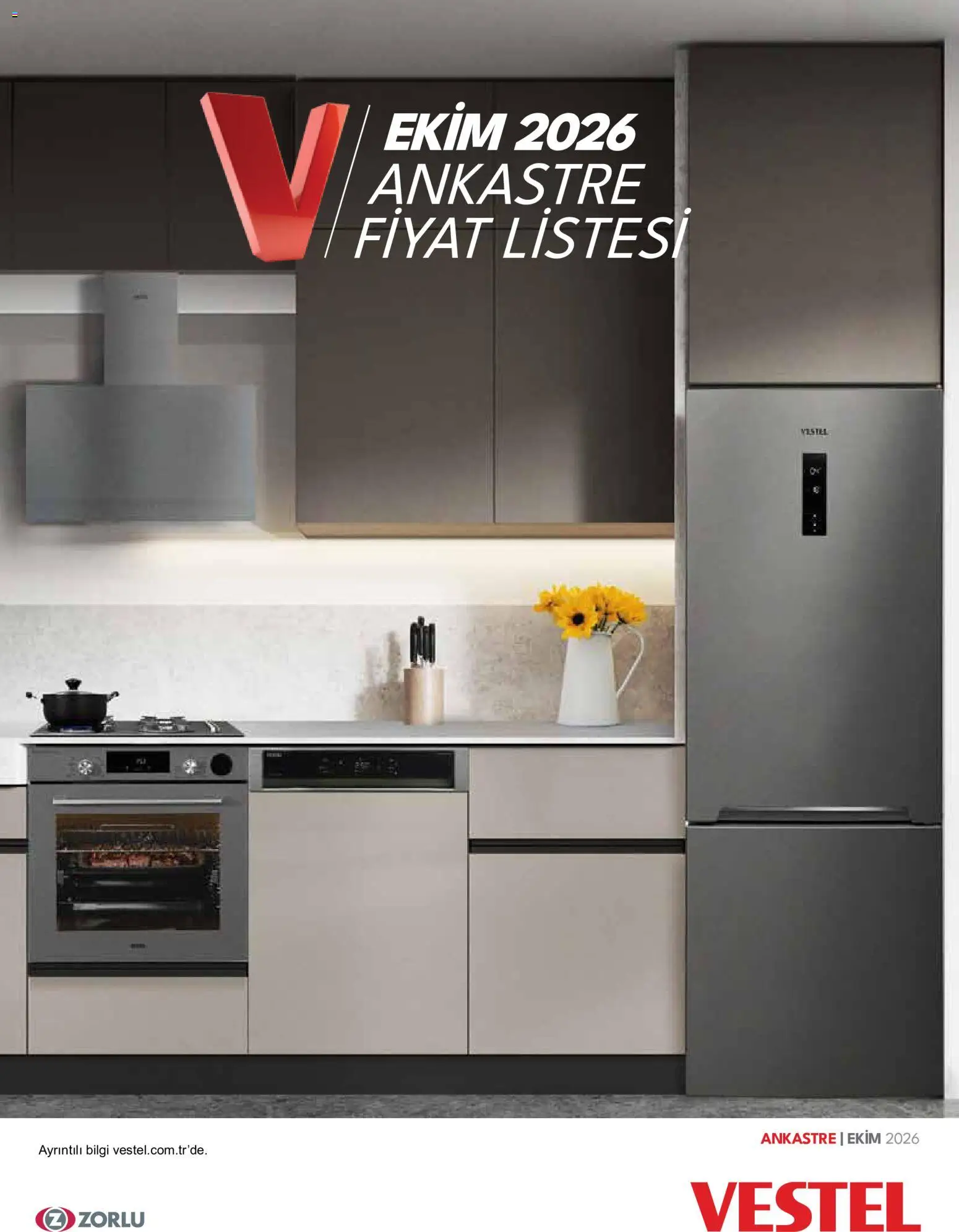 Vestel - Ankastre Ürünler - 01 Ekim 2026 tarihinden itibaren geçerlidir | Sayfa: 1