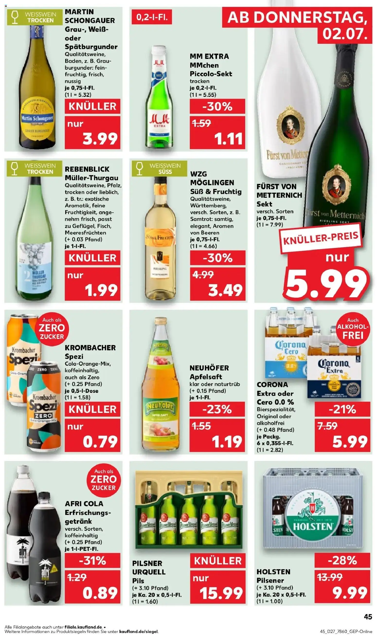 Kaufland Prospekt Peißenberg – gültig ab 29.06.2026 | Seite: 56 | Produkte: Sekt, Pils, Holsten, Zucker