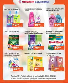 Ofertele Unicarm valabile de la 20.08.2026 | Pagină: 10 | Produse: Pară, Pudră, Balsam, Vanish