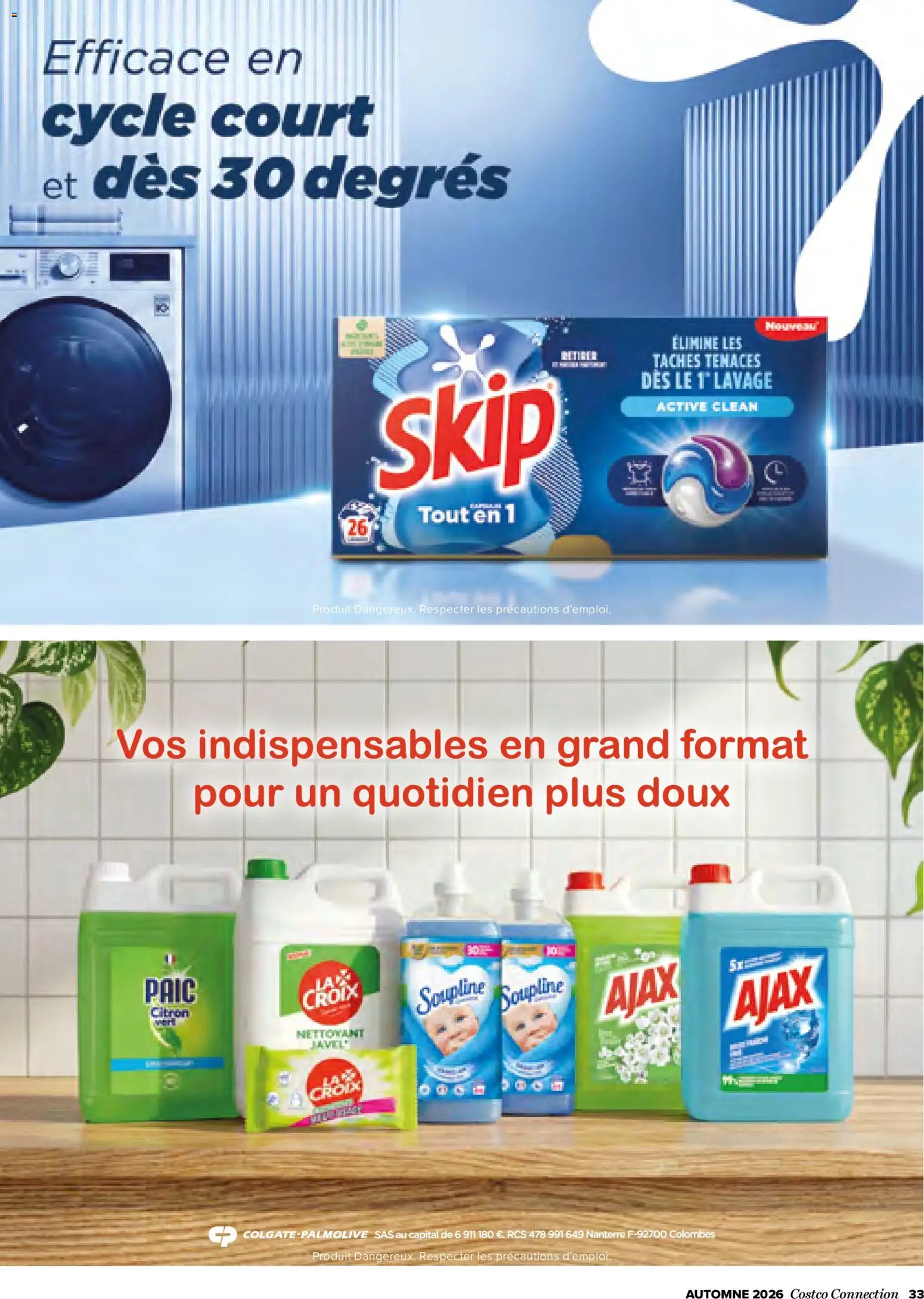 {H1} | Page: 33 | Produits: Ajax, Soupline