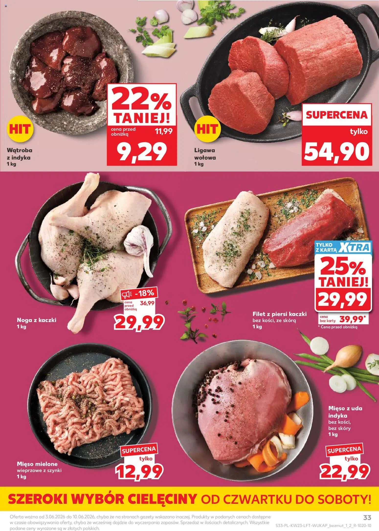 Kaufland Polsko leták od 03.06.2026 | Strana: 33 | Produkty: Filet, Karty