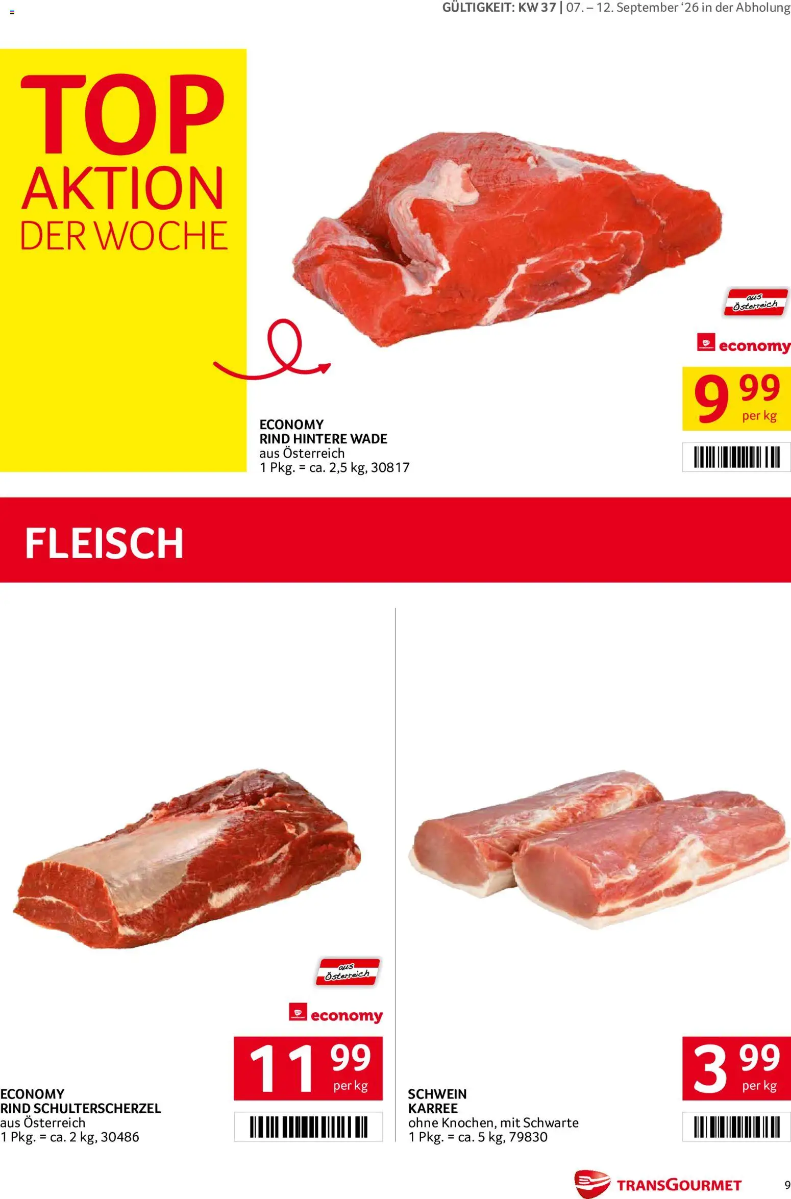 Transgourmet Flugblatt gültig ab 07.09.2026 | Seite: 9
