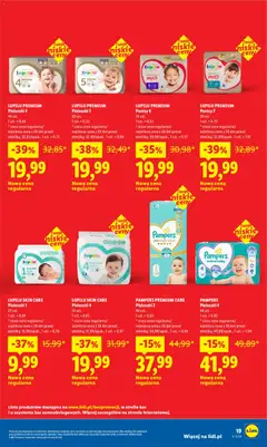 Náhled letáku Lidl Polsko leták - Oszczędzaj każdego dnia od 23.05.2026 | Strana: 19 | Produkty: Pampers, Pampers Premium Care, Pants