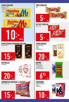 Matdax erbjudanden - Förhandsvisning av reklamblad från butik Matdax aktuell från 28/09/2026 | Sida: 20 | Produkter: Chokladkaka, Jordnötter, Choklad, Tuggummi