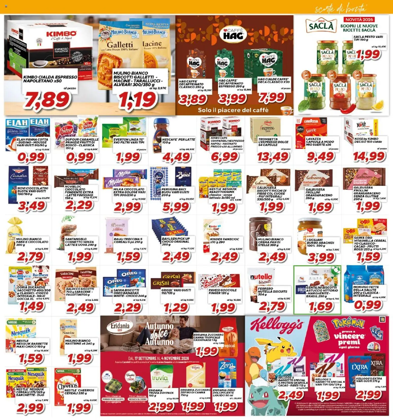 Volantino Ma Supermercati del 23/09/2026 | Pagina: 13 | Prodotti: Nutella, Cacao, Lavazza, Kimbo
