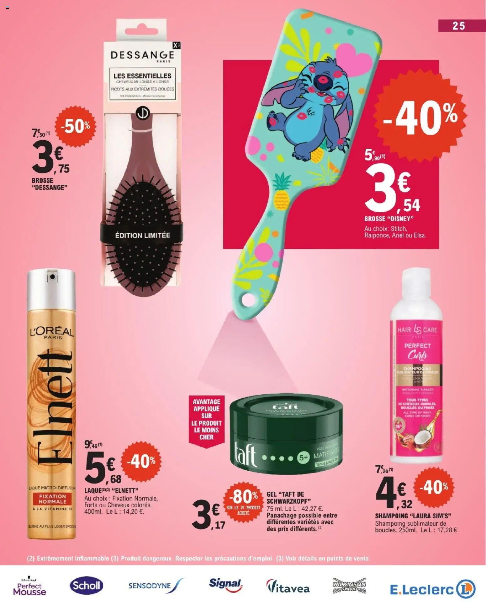 {H1} | Page: 25 | Produits: Shampooing, Brosse, Schwarzkopf, Laque