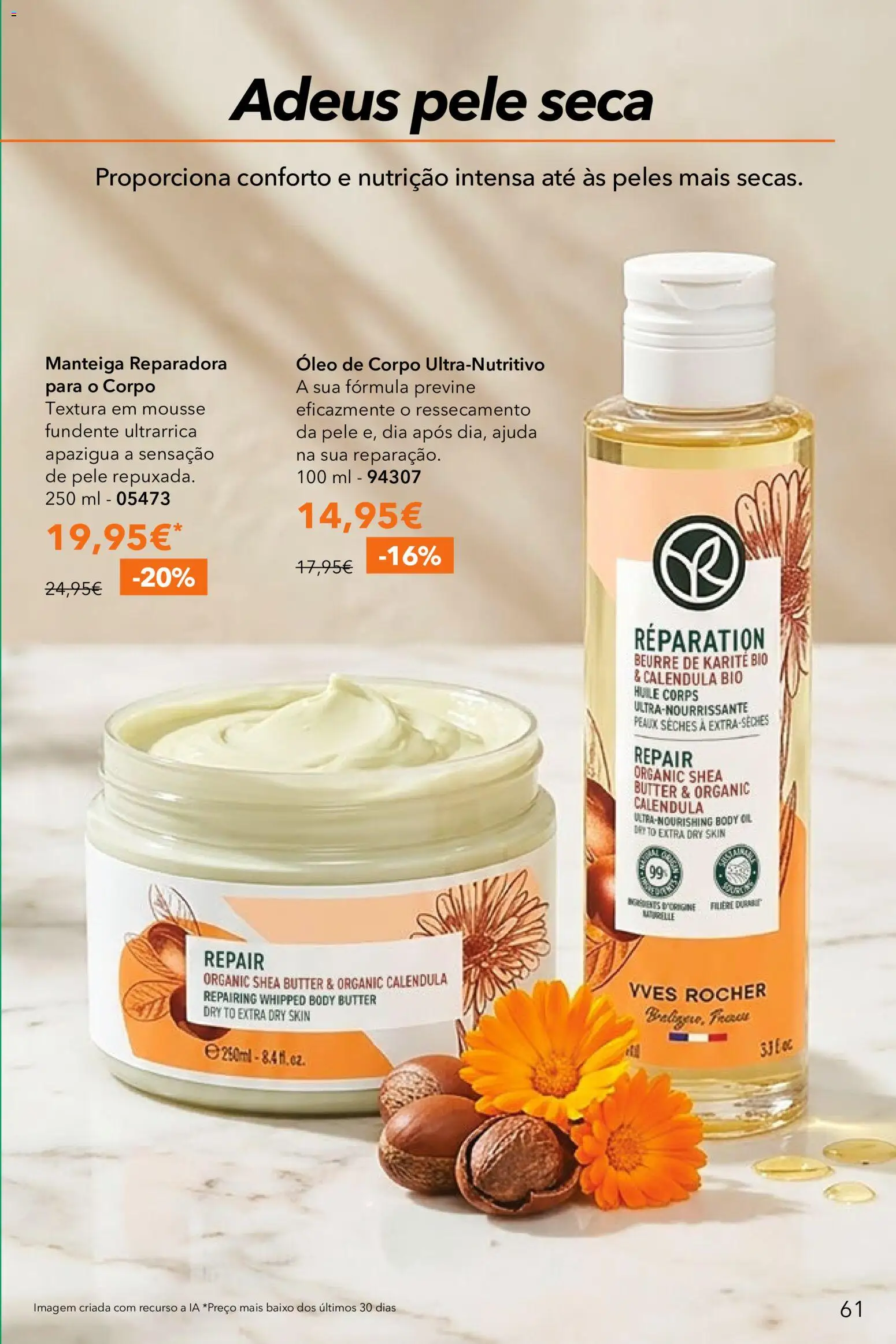 Yves Rocher catálogo 8 │ válido de 03.06.2026 | Página: 61 | Produtos: Manteiga, Óleo