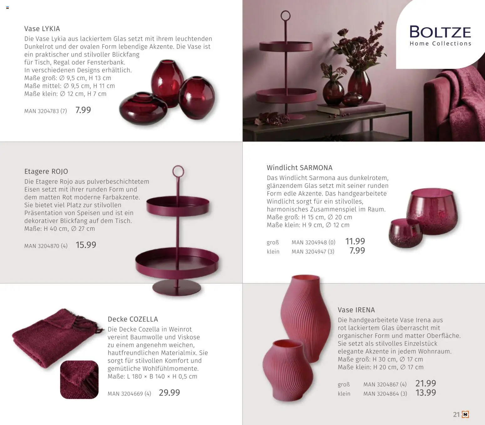 Müller Haushaltskatalog – gültig ab 01.10.2026 | Seite: 21 | Produkte: Decke, Regal, Vase