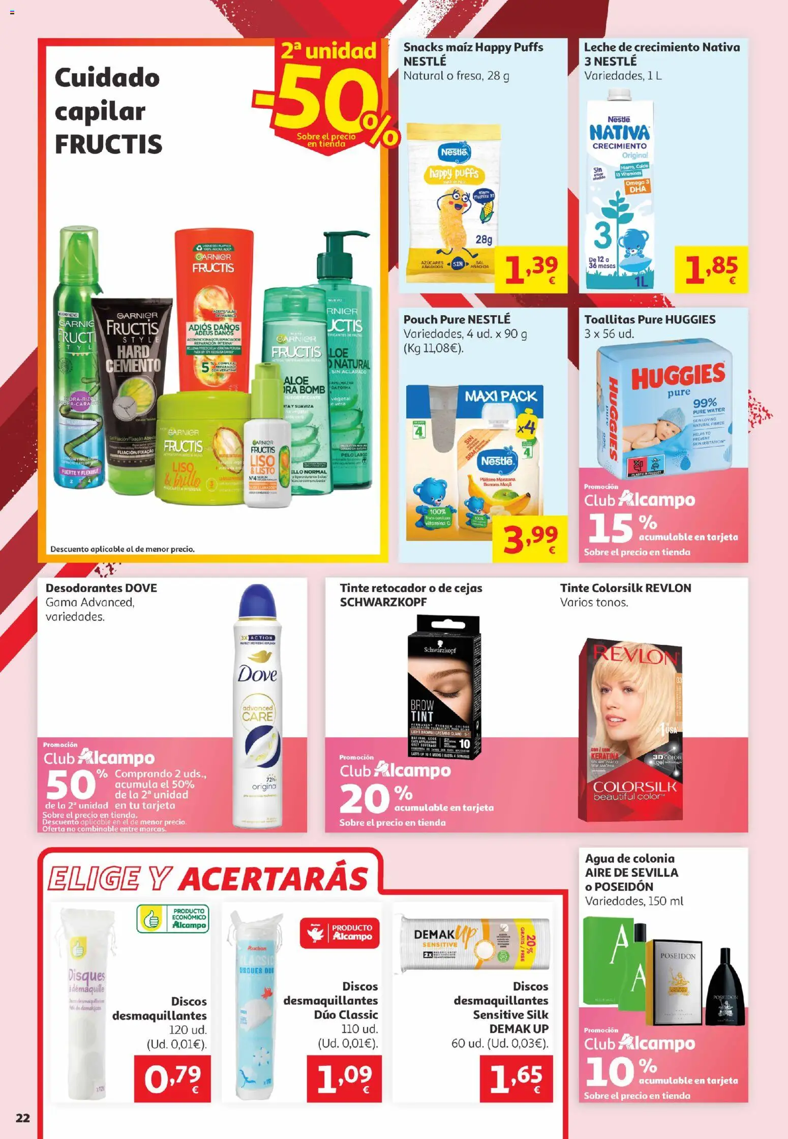 Alcampo Canarias │ válido desde el 16.06.2026 | Página: 22 | Productos: Agua de colonia, Colonia, Leche, Manzana