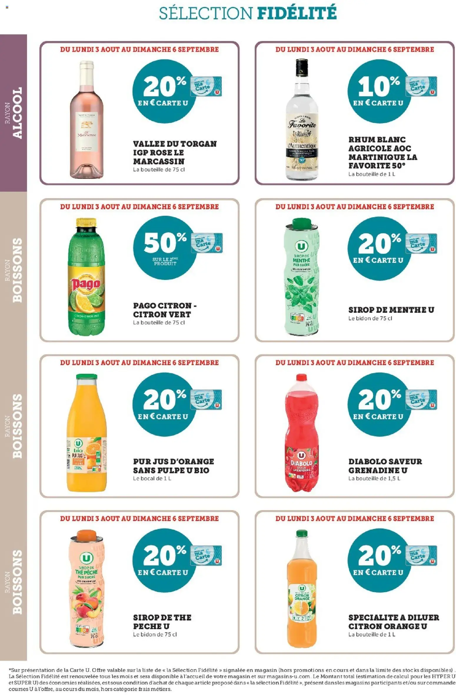 {H1} | Page: 28 | Produits: Jus d'orange, Orange, Pêche, Rhum