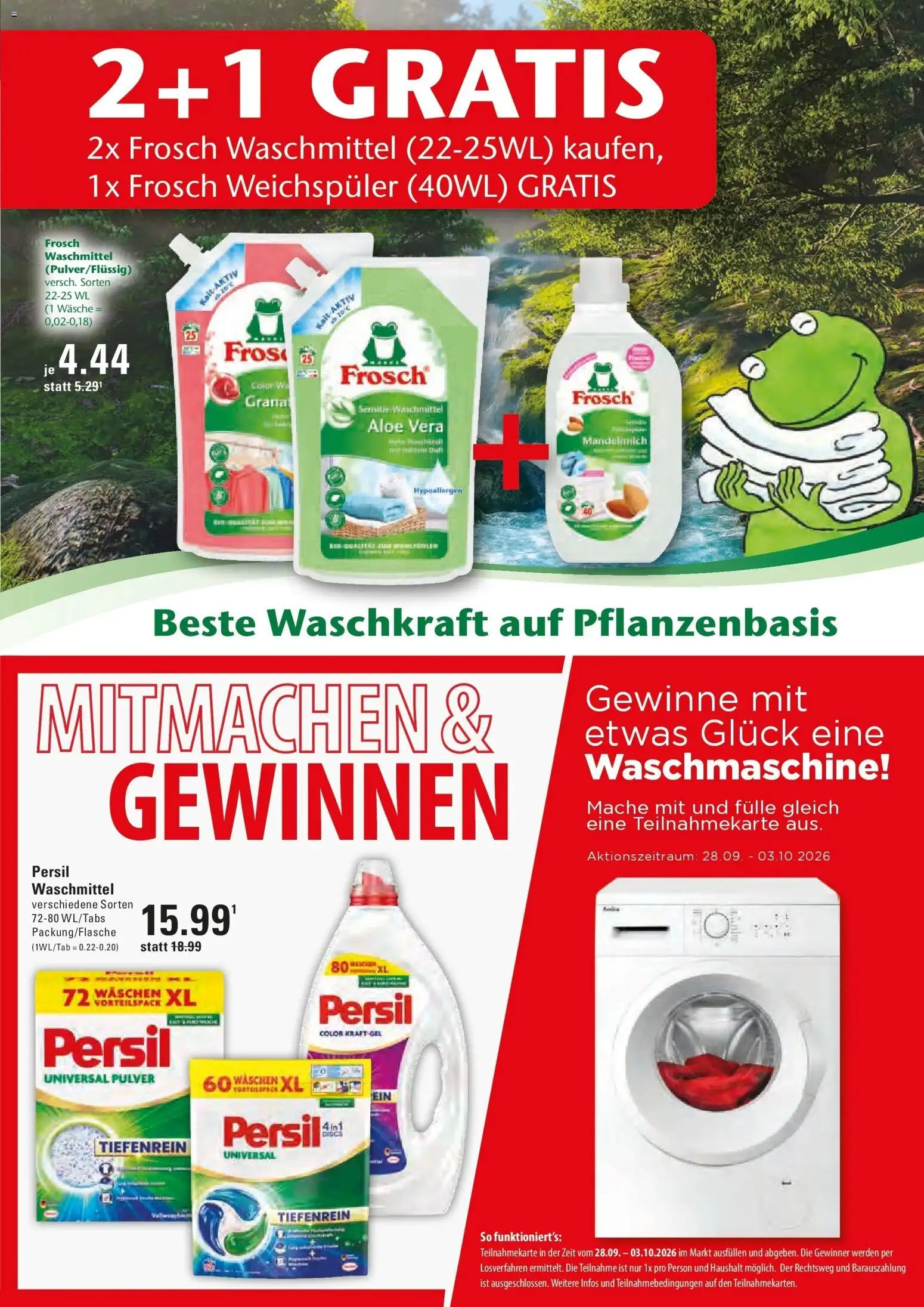 Marktkauf Prospekt Stade (ab 28.09.2026) » Angebote online | Seite: 17 | Produkte: Waschmaschine, Weichspüler, Waschmittel, Persil