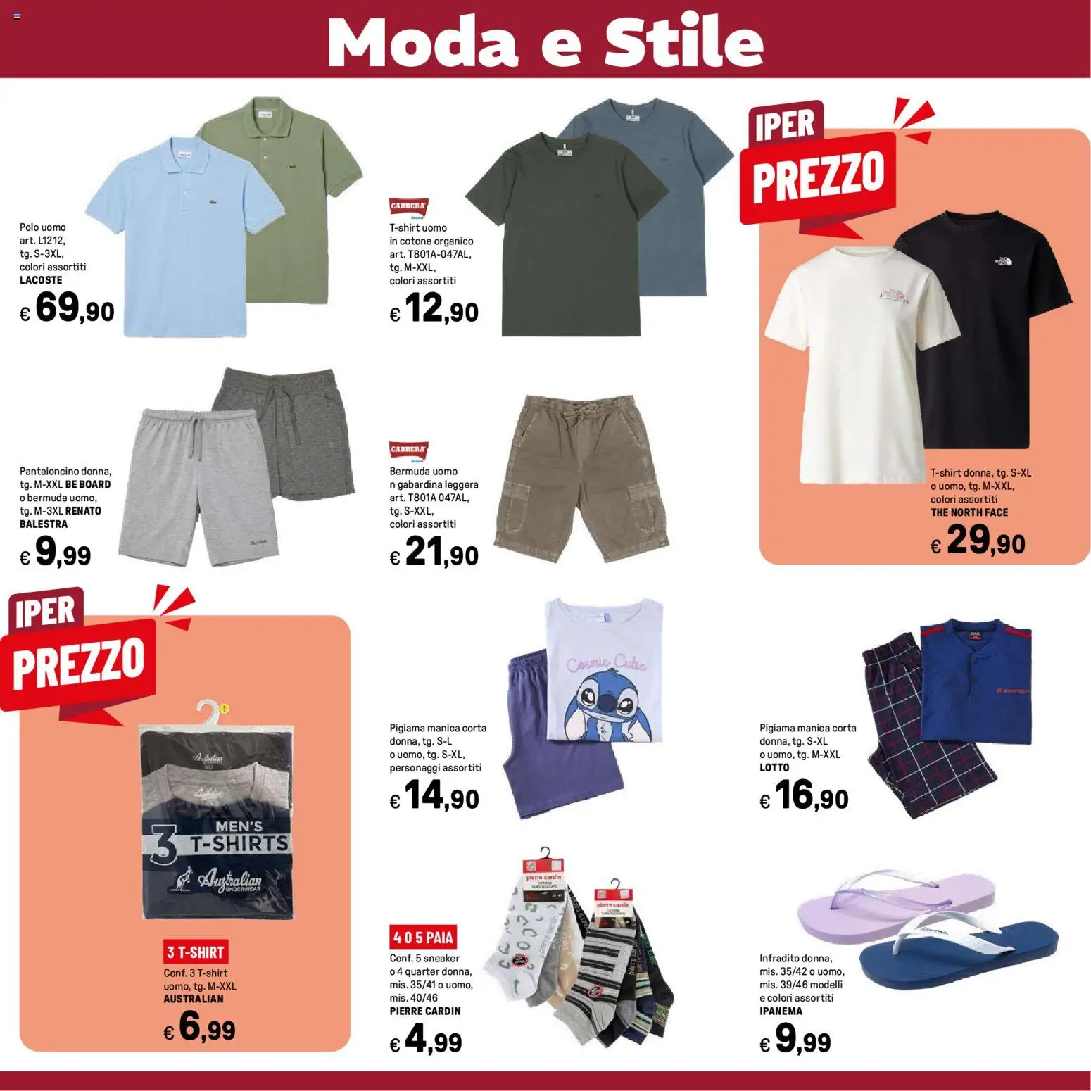 Volantino Iper del 11.05.2026 | Pagina: 31 | Prodotti: Infradito, Bermuda, Polo, The