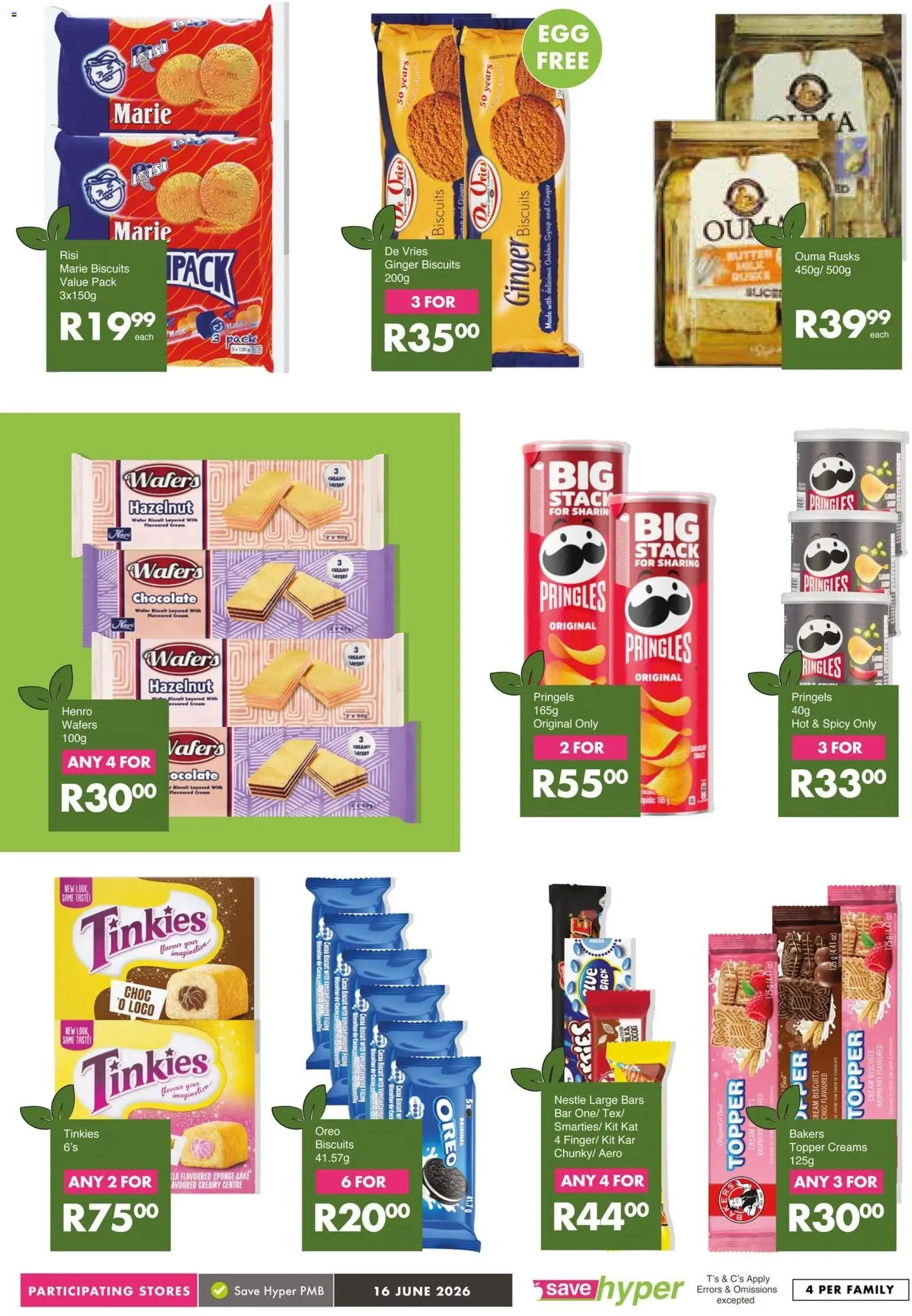 New Save catalogue – valid from 16.06.2026 | Page: 3 | Products: Cake, Press, Rusks, Cream