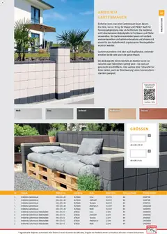 Bauhaus Gartenbaumaterialien 2026 ab 02.03.2026 gültig | Seite: 121 | Produkte: Gewicht, Sitzwürfel, Sonnenschirm