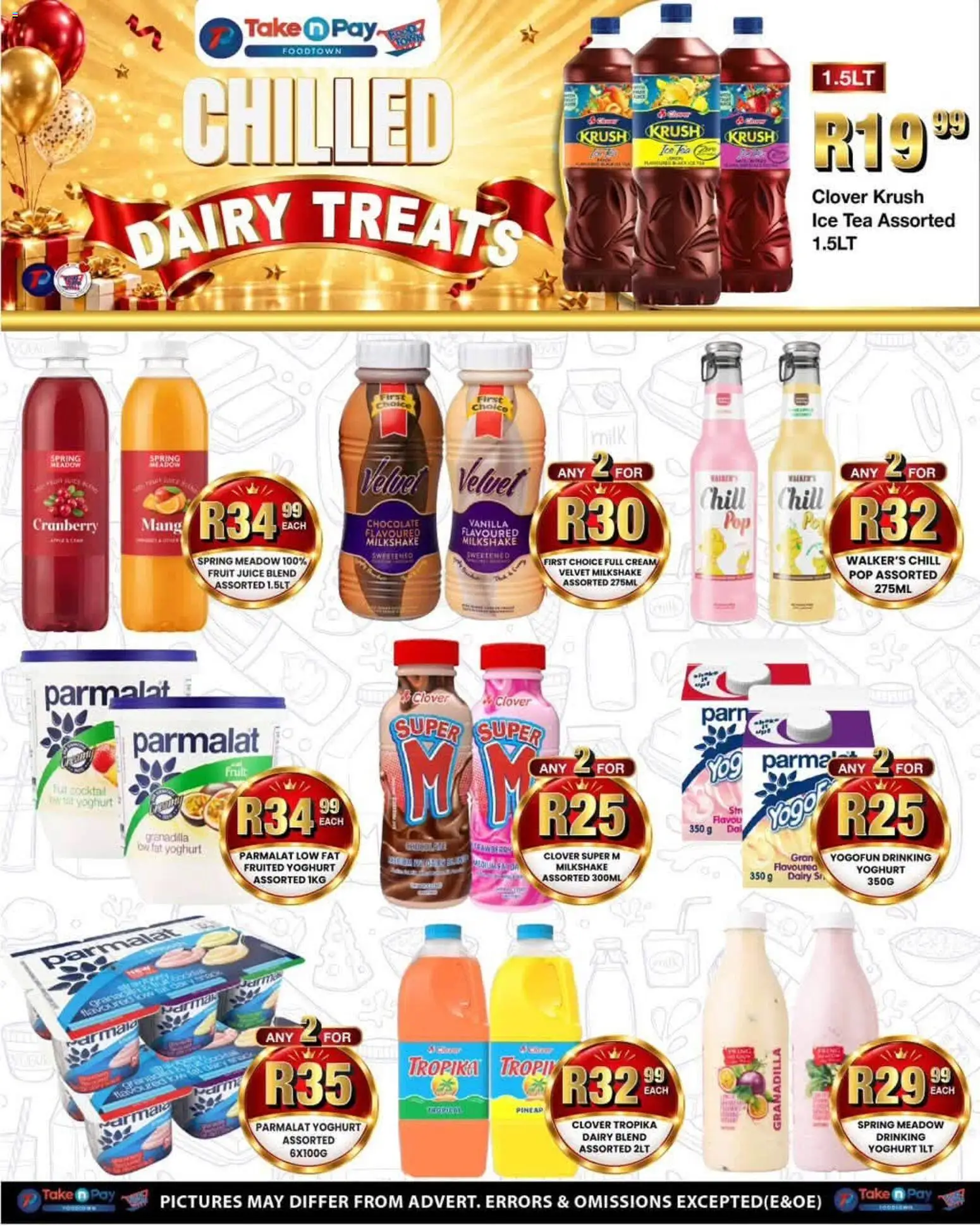 New Take n Pay catalogue – valid from 14/09/2026 | Page: 8 | Products: Yoghurt, Milk, Juice, Fruit