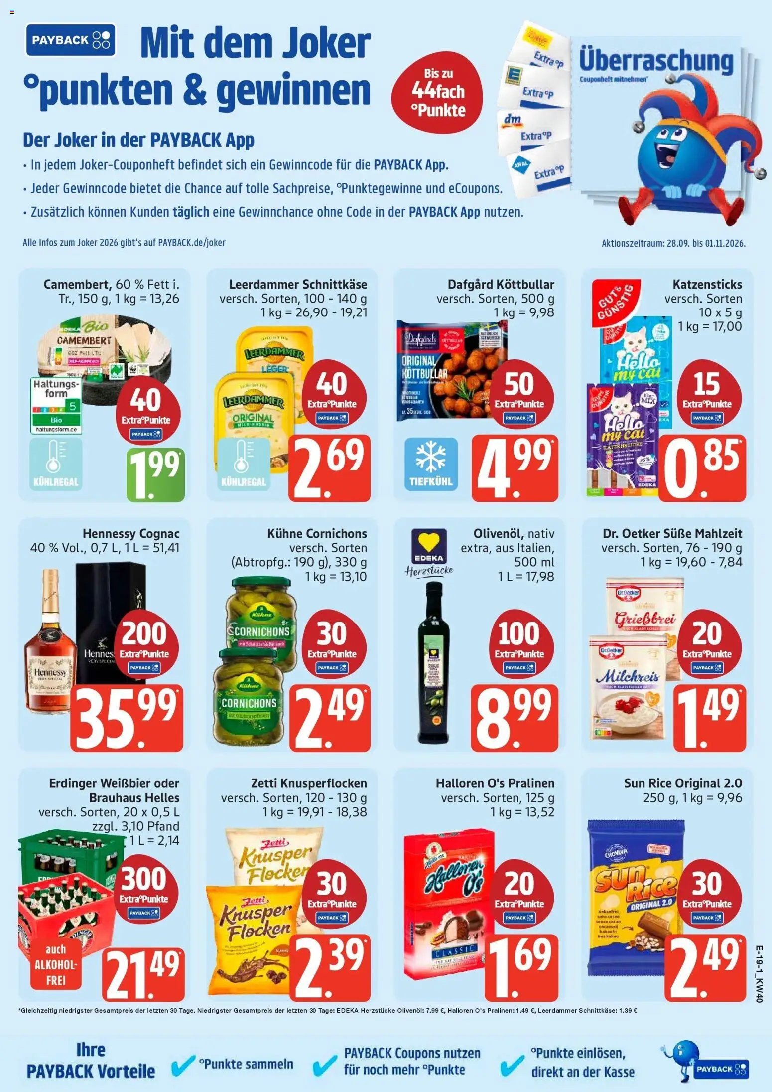 Edeka Prospekt Bad Schwartau (ab 28.09.2026) » Angebote Online | Seite: 24 | Produkte: Weißbier, Hennessy, Leerdammer, Alkohol