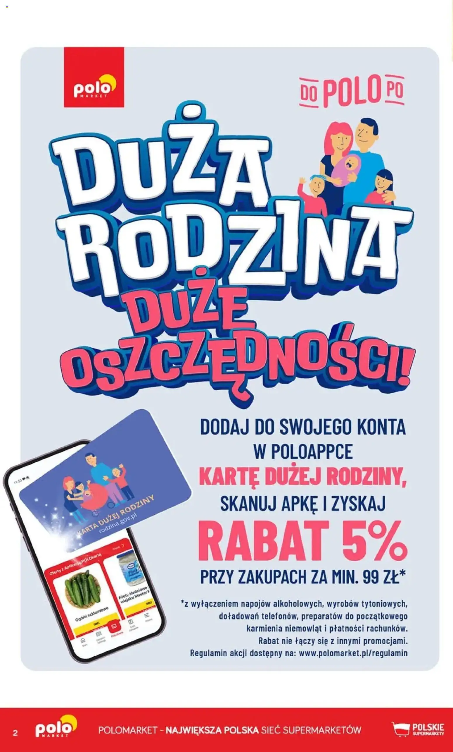 Nowa POLOmarket gazetka od jutra 26.08.2026 | Strona: 2 | Produkty: Karta, Ogórki