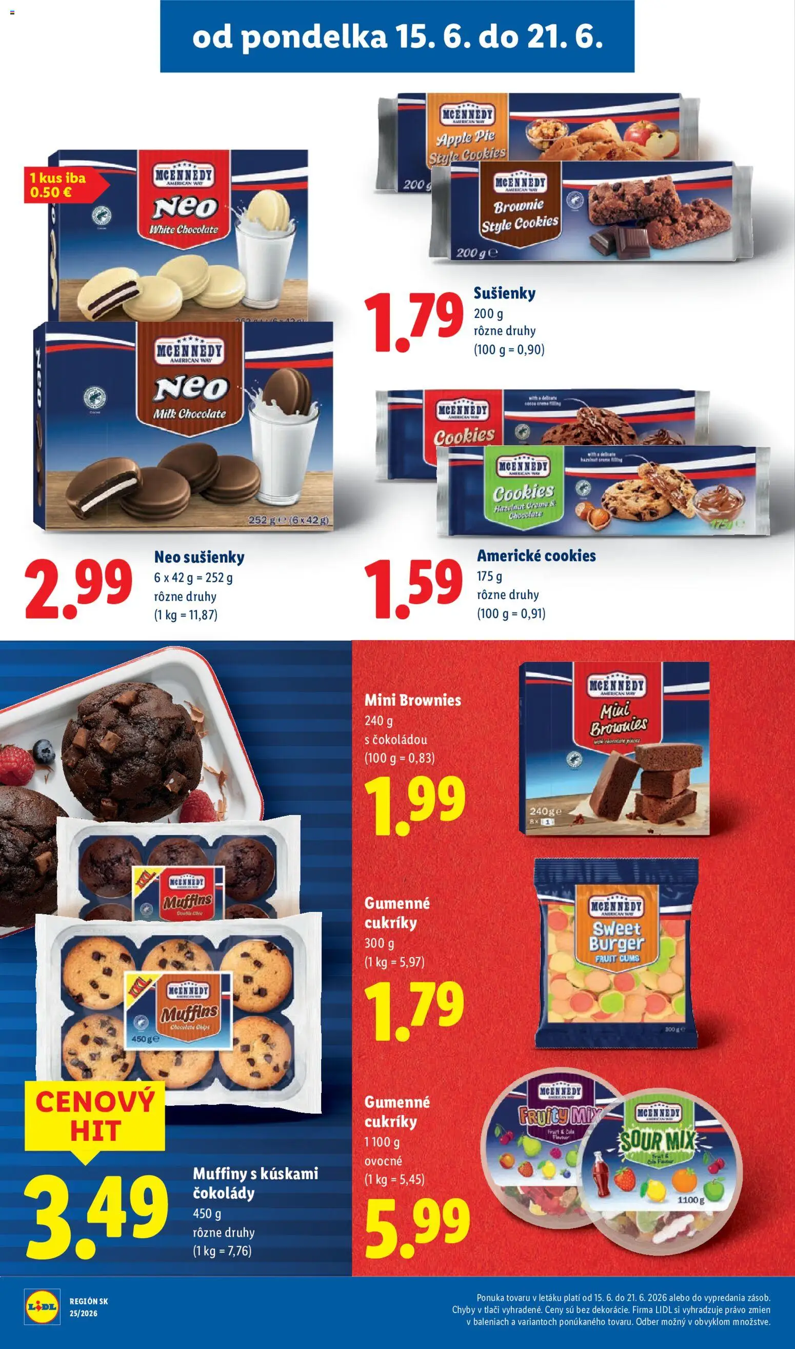 Nové Lidl akcie – leták je platný od 15.06.2026 | Strana: 30 | Produkty: Apple, Cukríky, Cola