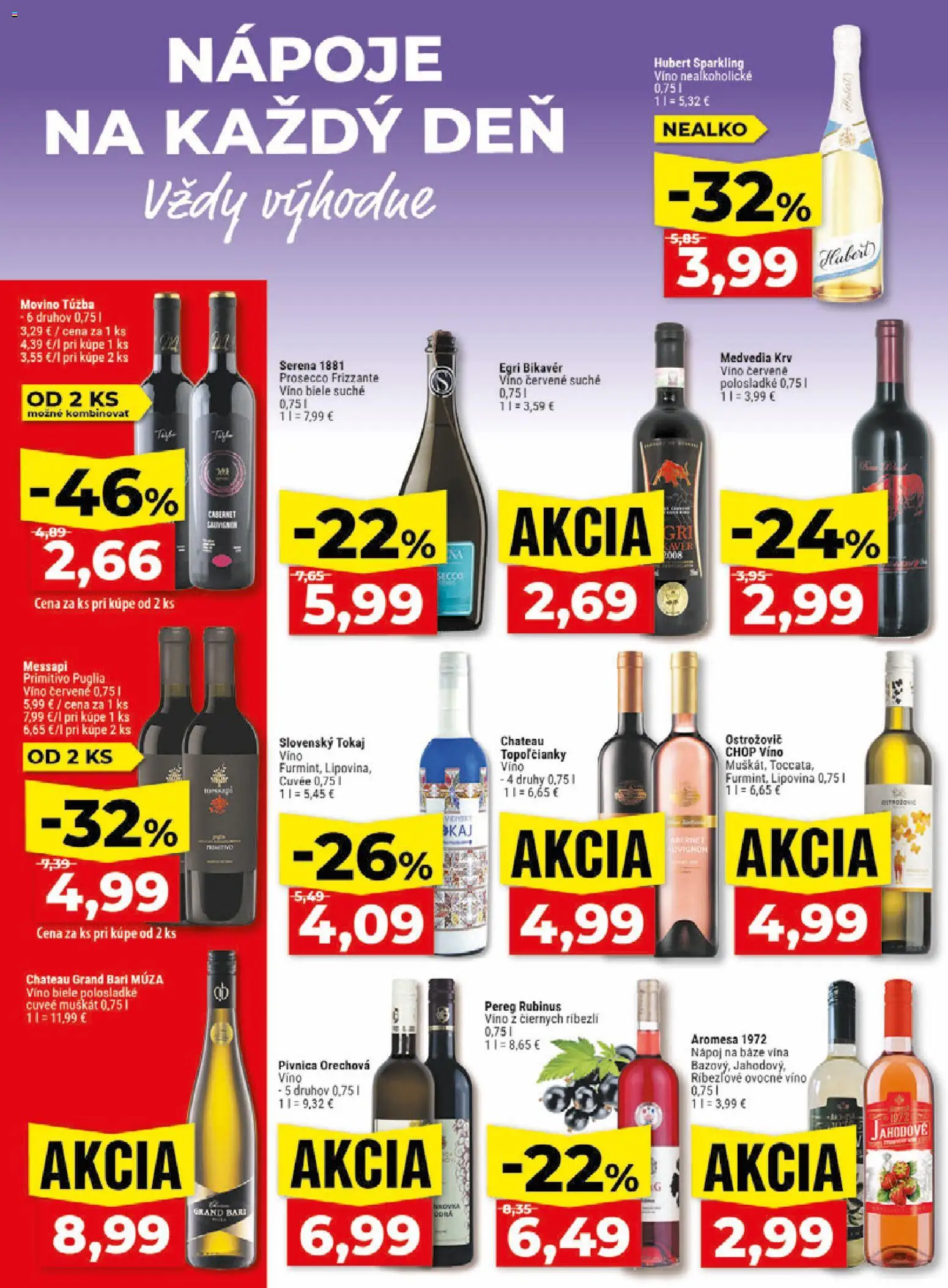 Nové Klas akcie – leták je platný od 29.06.2026 | Strana: 21 | Produkty: Víno, Prosecco