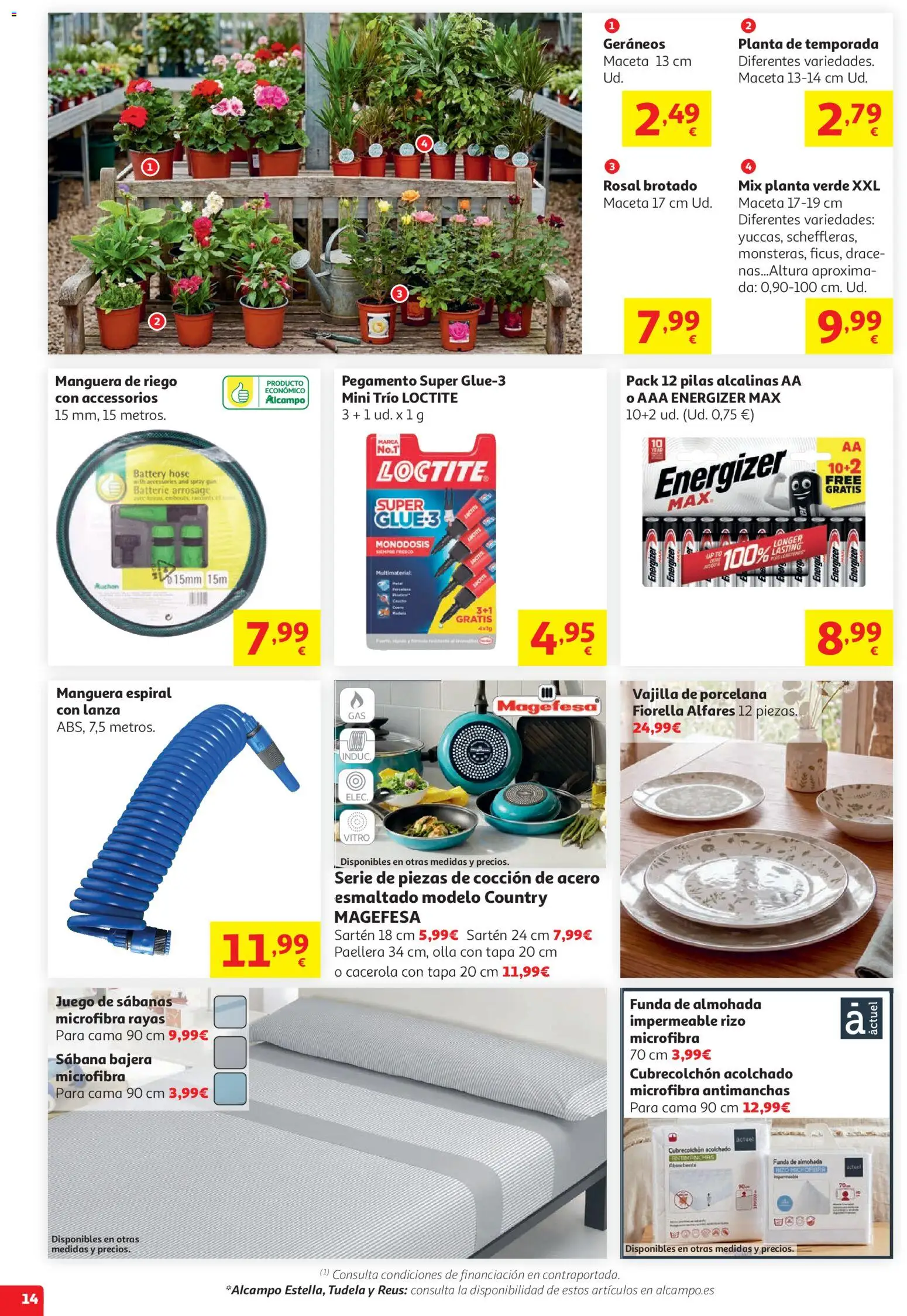 Alcampo Superstore Catalan │ válido desde el 05.05.2026 | Página: 14 | Productos: Manguera, Funda, Βρεφικό κρεβάτι, Cama