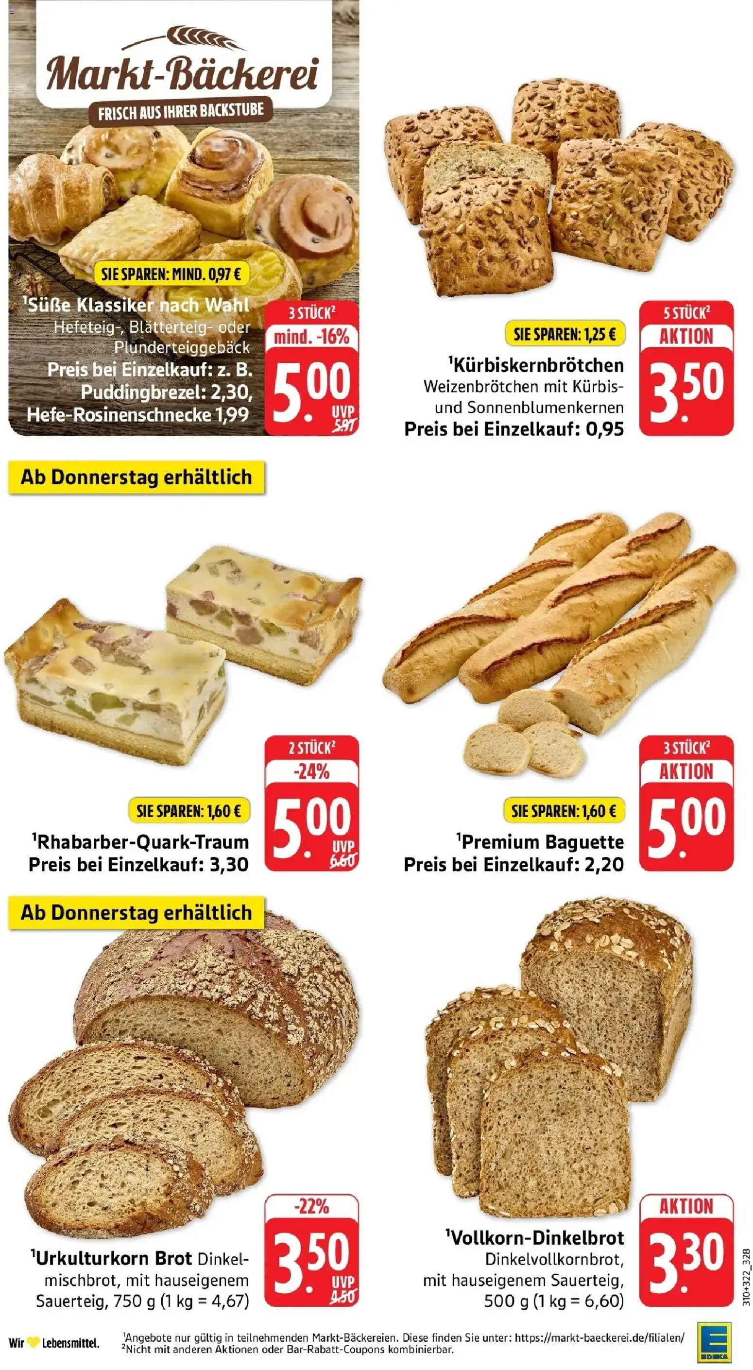 E center Prospekt Laupheim – gültig ab 17.05.2026 | Seite: 22 | Produkte: Baguette, Kürbis, Brot