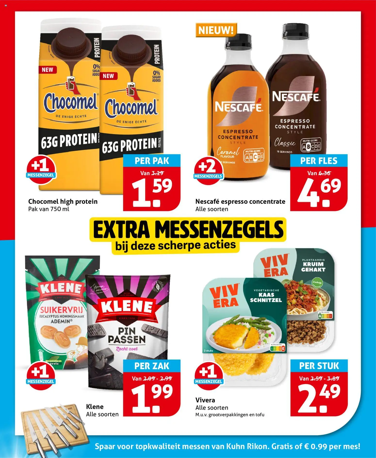 {H1} | Pagina: 6 | Producten: Mes, Gehakt, Fles, Nescafe
