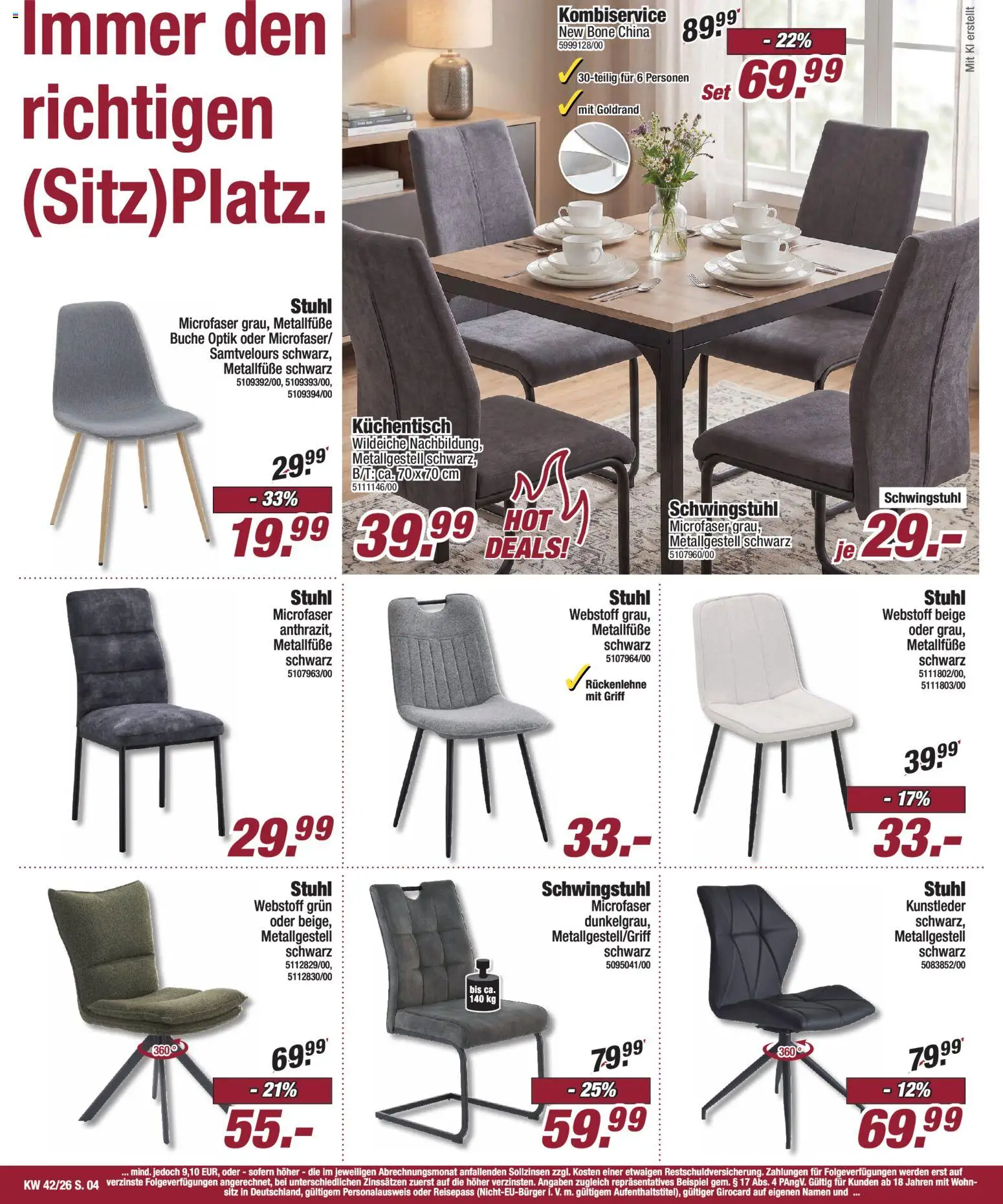 Poco Prospekt – gültig ab 11.10.2026 | Seite: 4 | Produkte: Stuhl