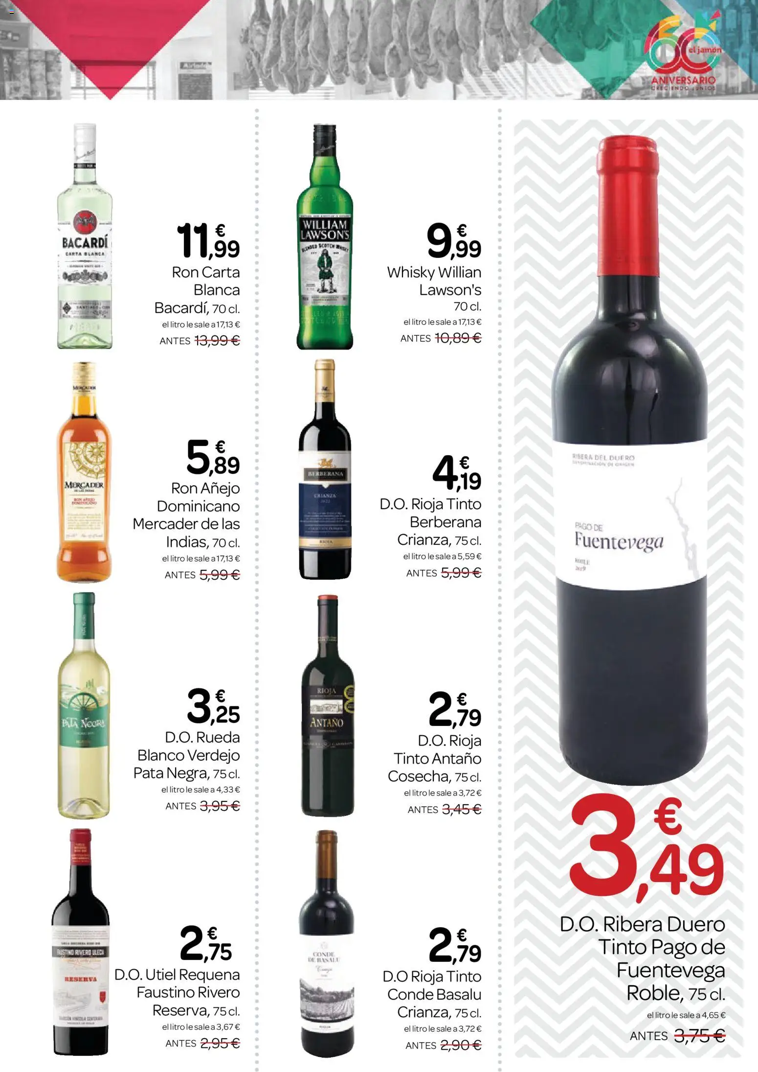 Supermercados El Jamón folleto │ válido desde el 24/09/2026 | Página: 23 | Productos: Ron, Bacardi, Whisky, Ron añejo