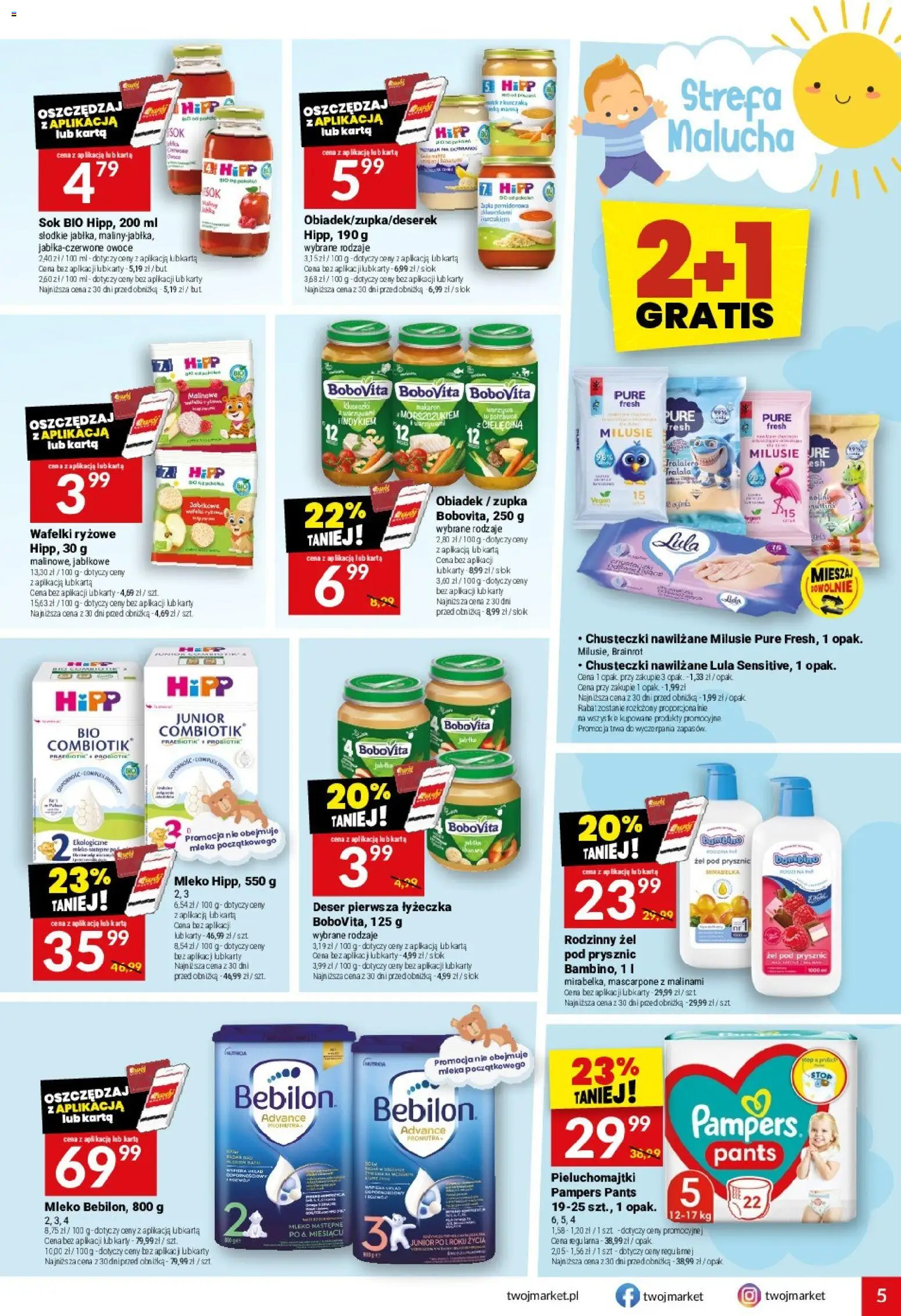 Twój Market gazetka od 16.09.2026 | Strona: 5 | Produkty: Karta, Mascarpone, Wafelki, Mleko